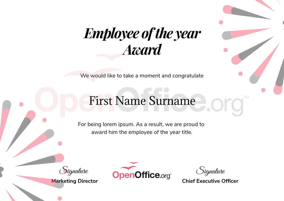 Employee of the Year in Certificate Inspiration by Shaik Kamiloon