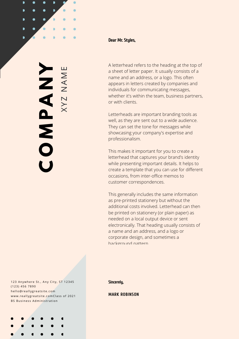 Creative Minimal Graphic Letterhead by Angela Aubrey Villanueva Creative Minimal Graphic Letterhead in Letterhead Design Inspiration by Angela Aubrey Villanueva