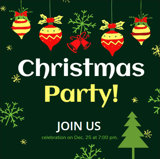 christmas party invitation by Flay Art christmas party invitation in Invitation Card Design Inspiration by Flay Art