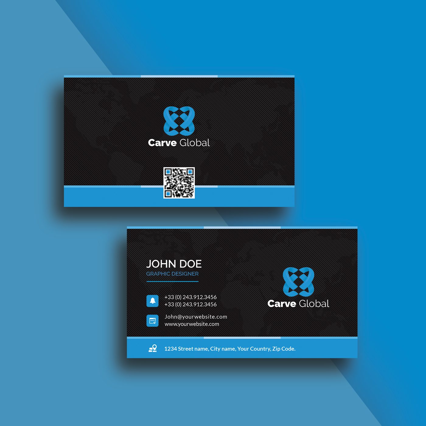 Carve Global by Darksider Carve Global in Business Card Design Inspiration by Darksider