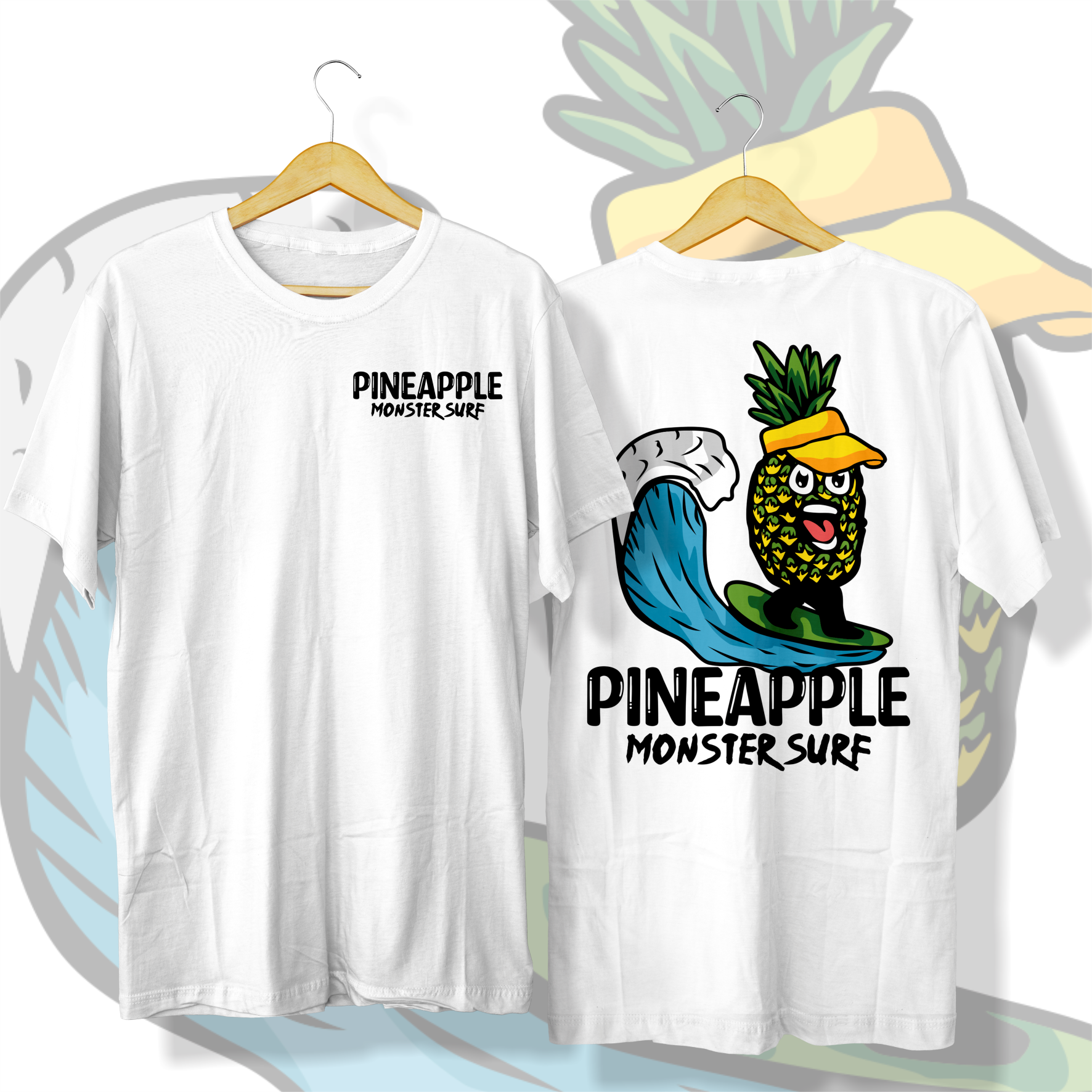 pineapple surfer by Mubarak Designs pineapple surfer in T-Shirt Design Inspiration by Mubarak Designs