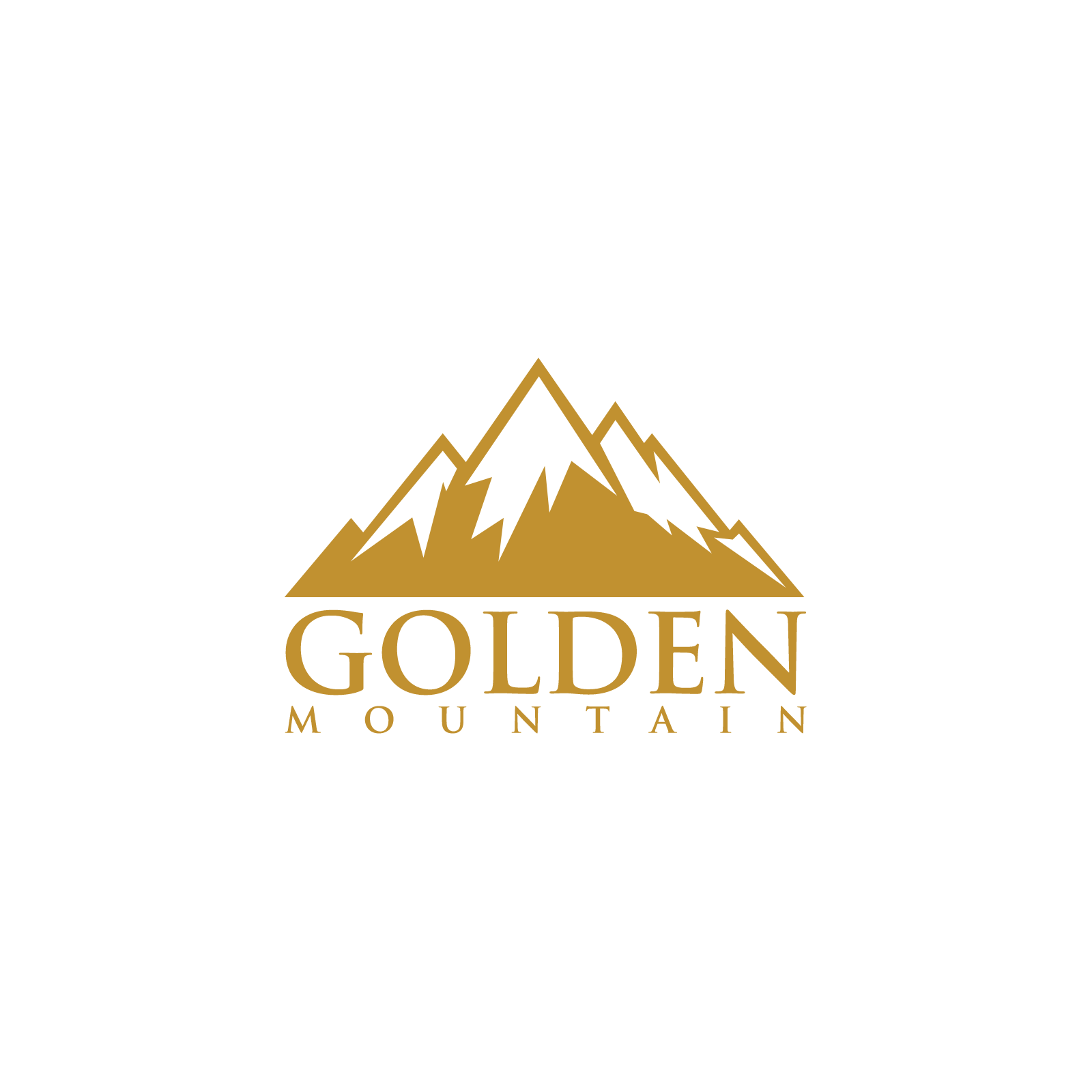 GOLDEN MOUNTAIN LOGO by Logoavenger GOLDEN MOUNTAIN LOGO in Logo Design Inspiration by Logoavenger