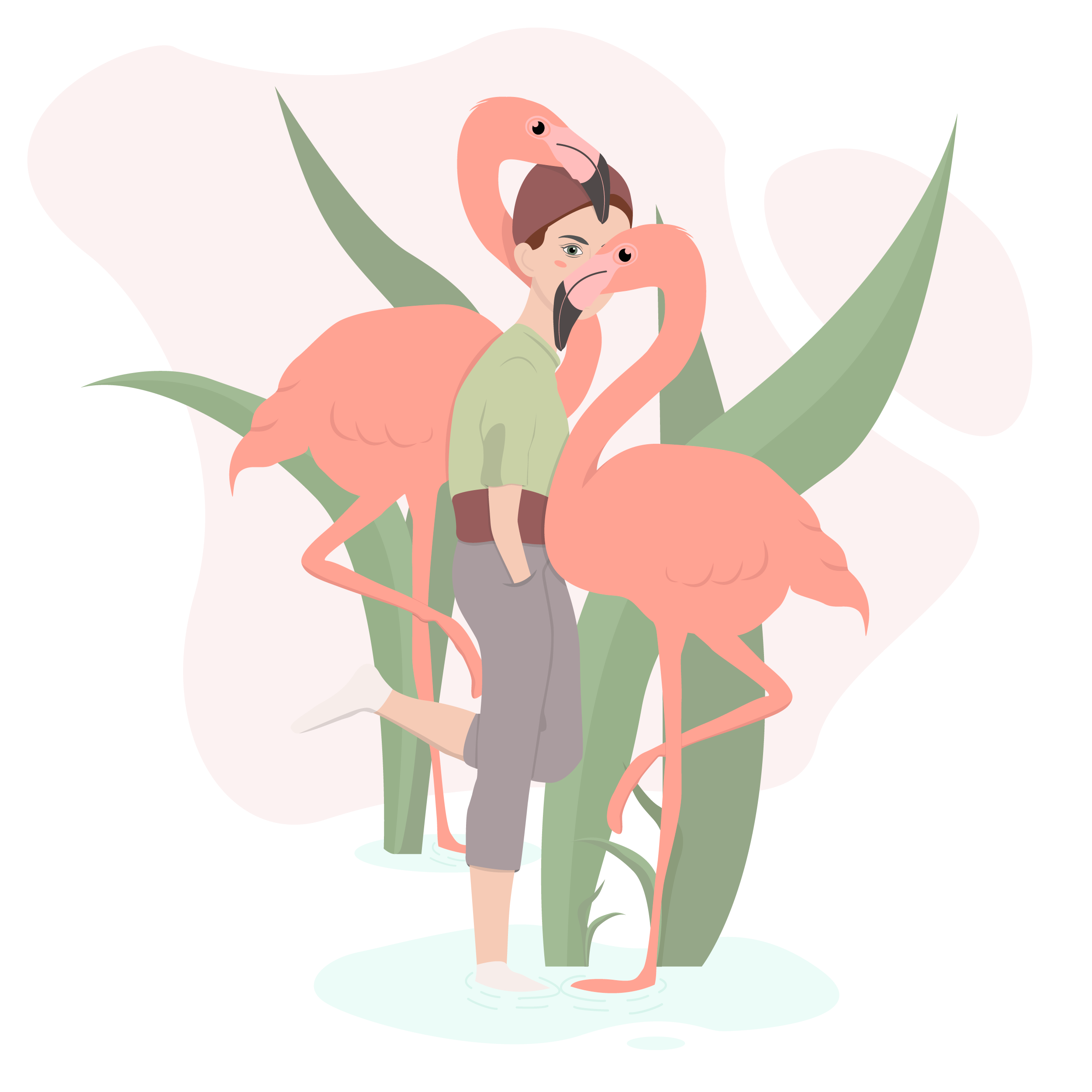 Flaminfo girl in Illustration and Graphics Inspiration by Arina Ekhunova