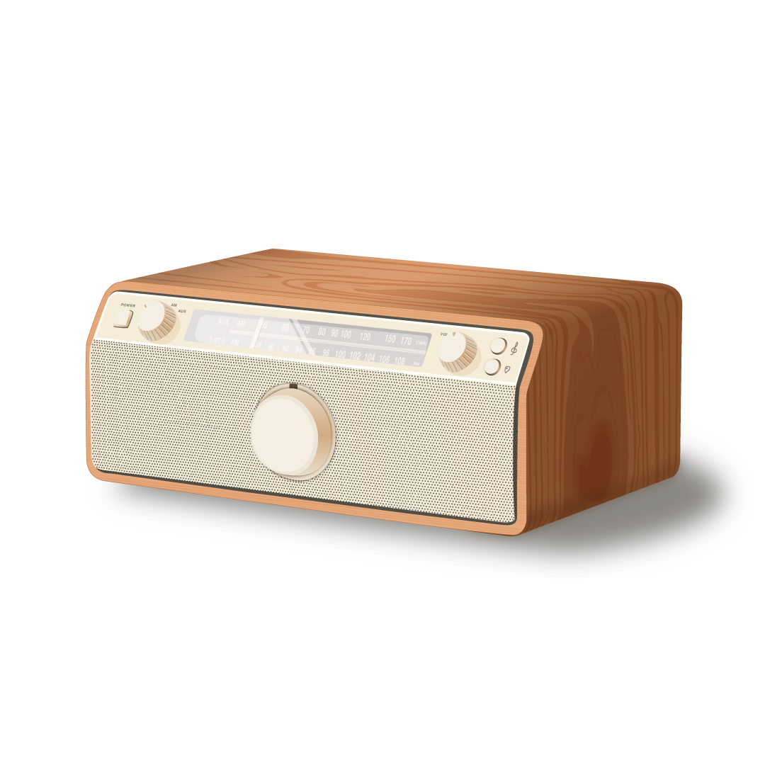 Vintage Radio by Arina Ekhunova Vintage Radio in Illustration and Graphics Inspiration by Arina Ekhunova