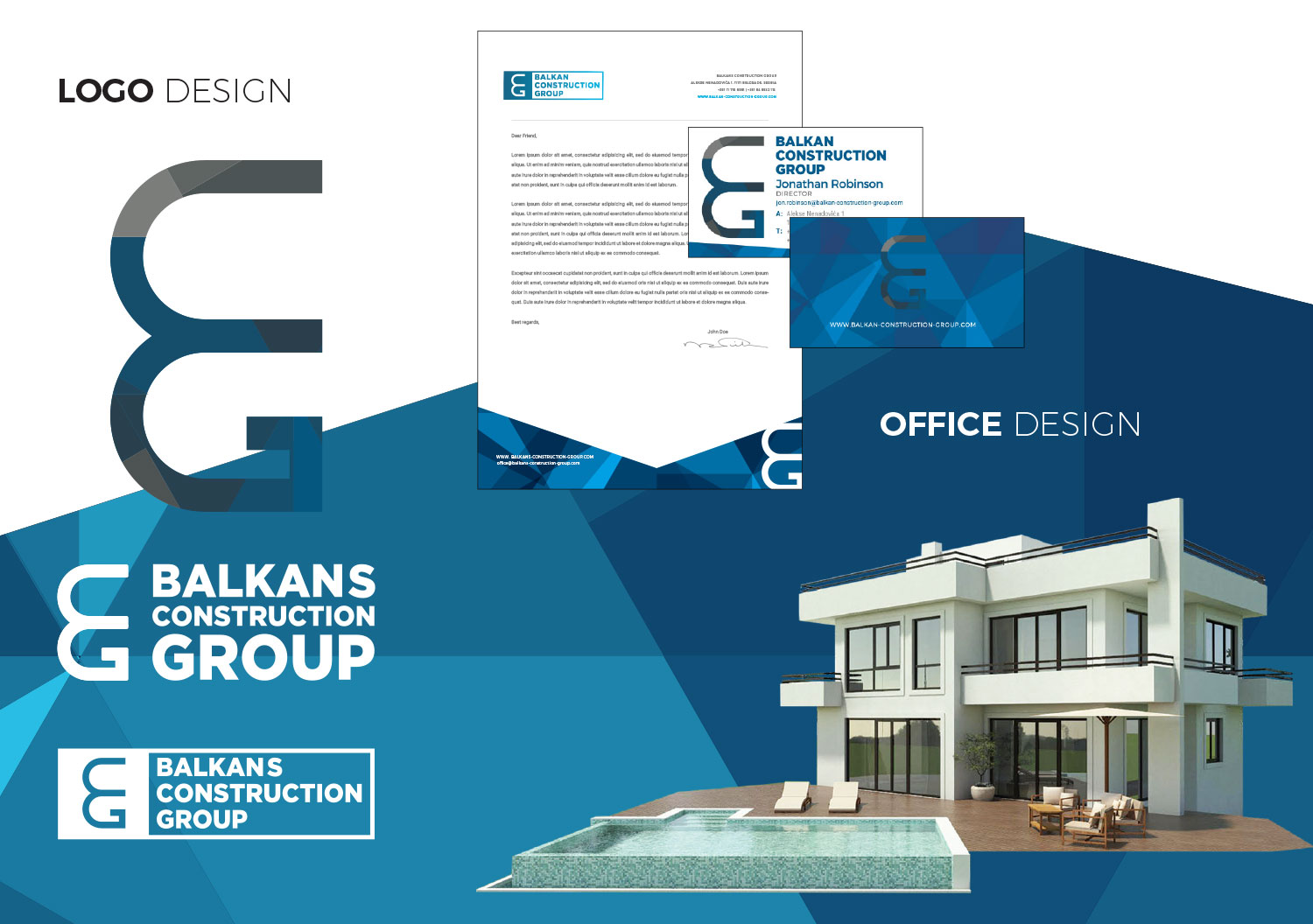 Balkan Construction Group - Brend development in Website Design Inspiration by Srdjan Ilic