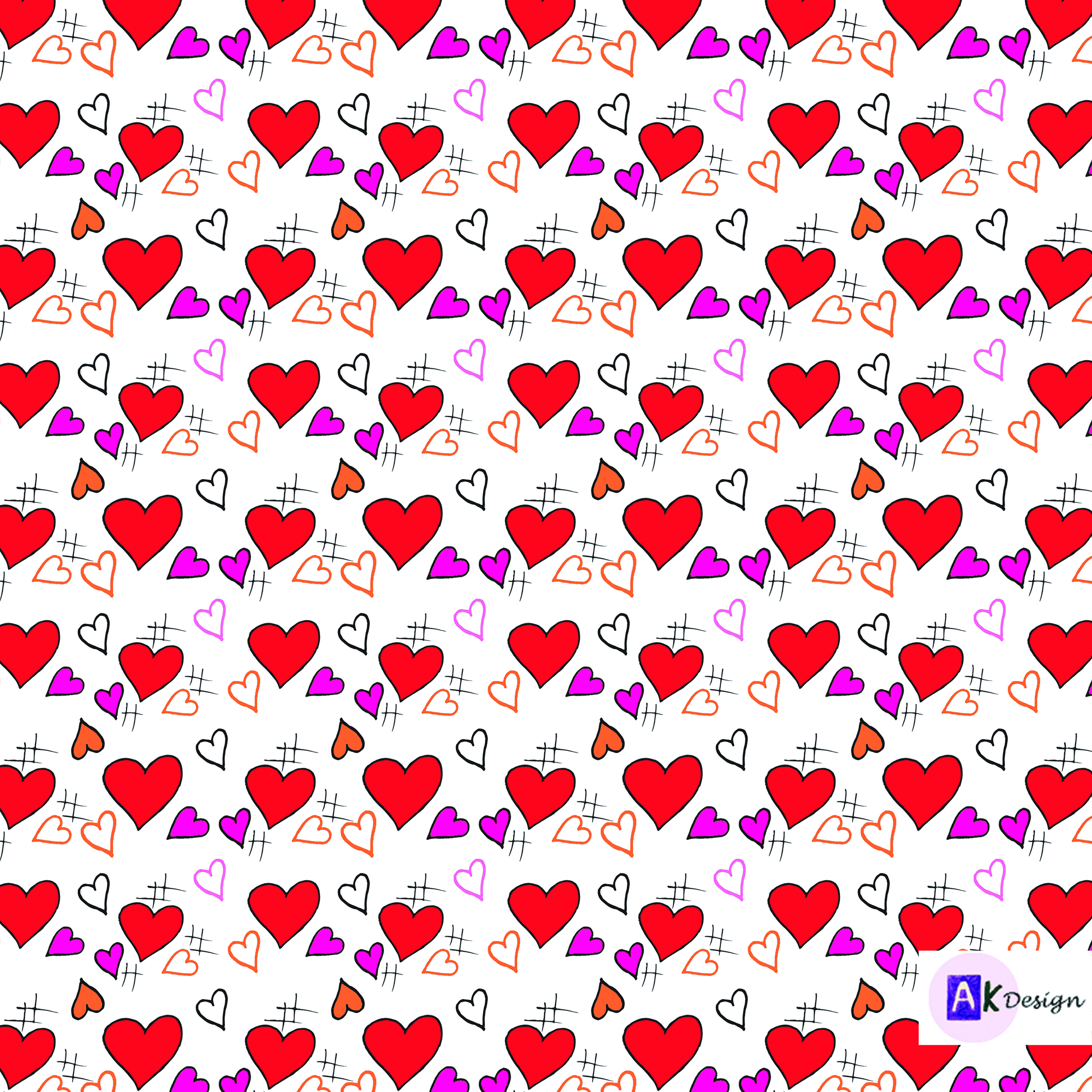 HashTag Love by Amna Kiran HashTag Love in Pattern & Surface Design Inspiration by Amna Kiran
