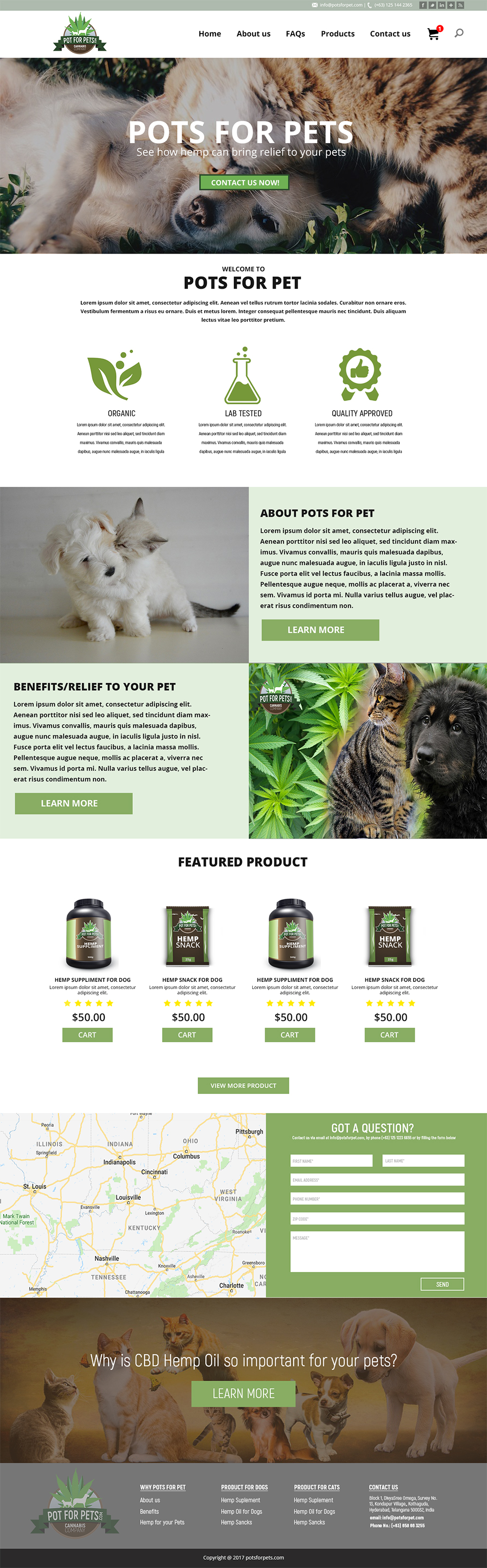 Pots pet Web Design in Website Design Inspiration by Ivan Cliff Alcantara
