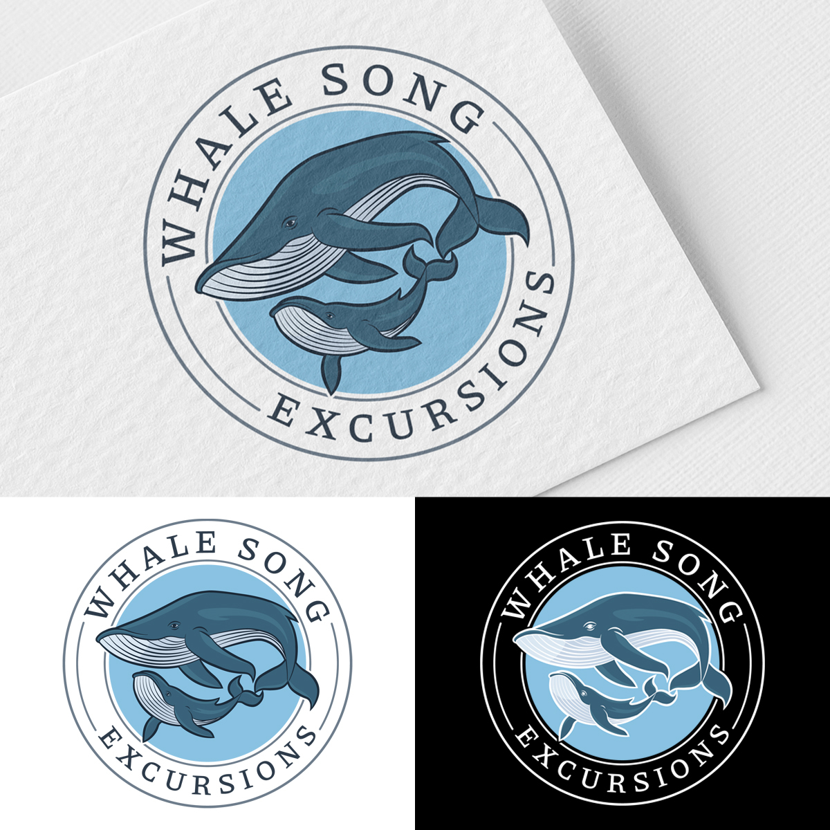 Whale Song Excursions by Crinovate Whale Song Excursions in Logo Design Inspiration by Crinovate