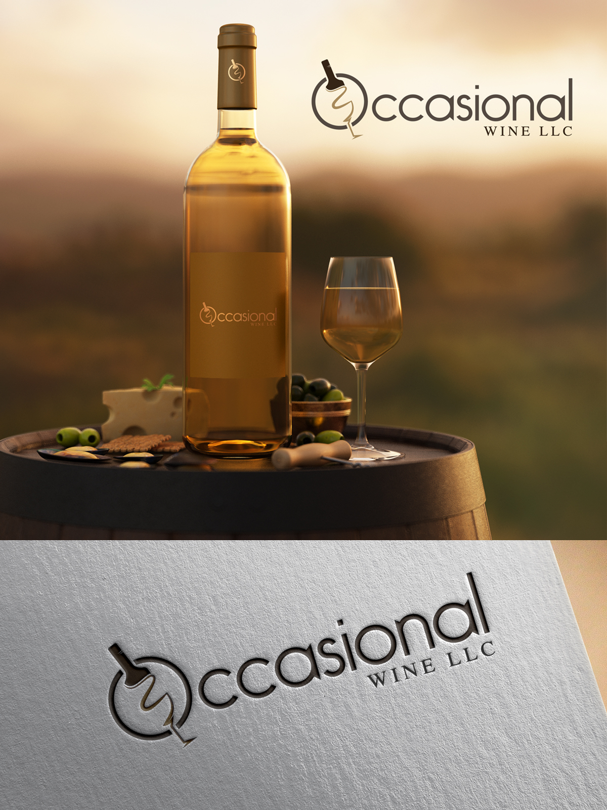 Occasional Wine in Logo Design Inspiration by Crinovate