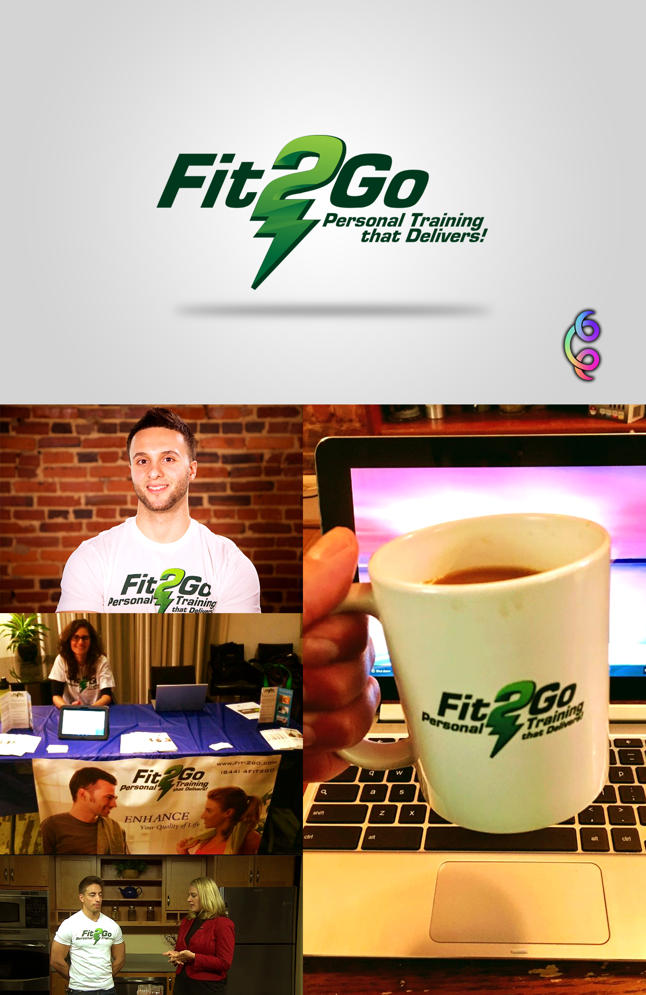 Fit2Go logo design by Nocrap Design Fit2Go logo design in Advertisement Design Inspiration by Nocrap Design
