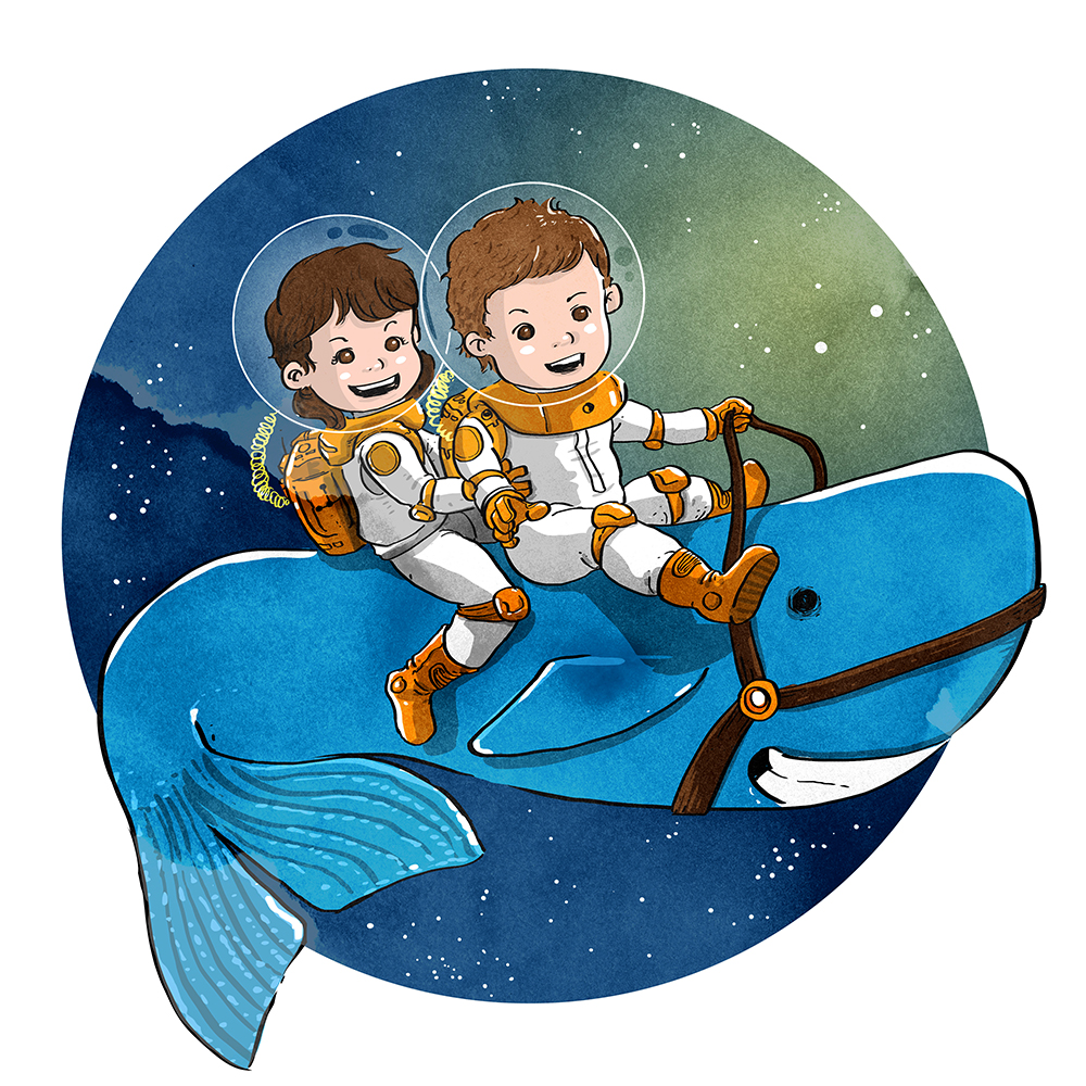 Space Kids by Drawsumthing.id Space Kids in Illustration and Graphics Inspiration by Drawsumthing.id
