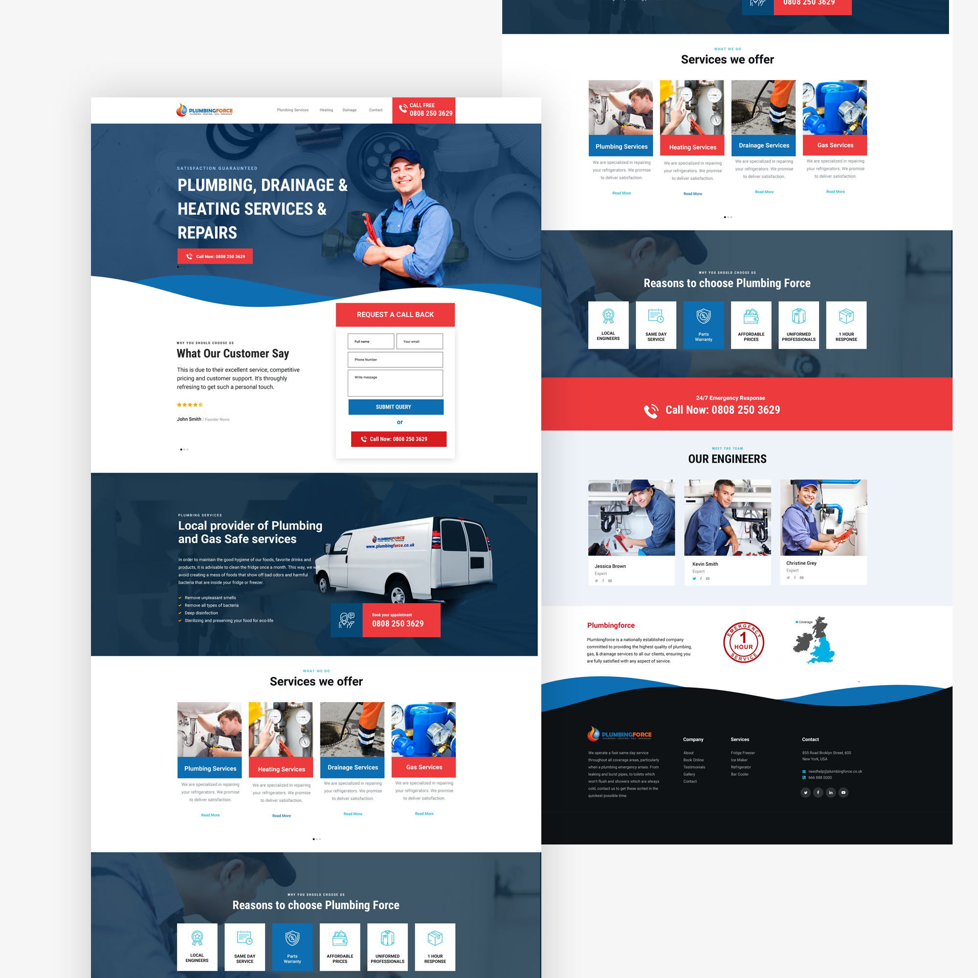 Plumbing Force by Systemhandler Plumbing Force in Website Design Inspiration by Systemhandler