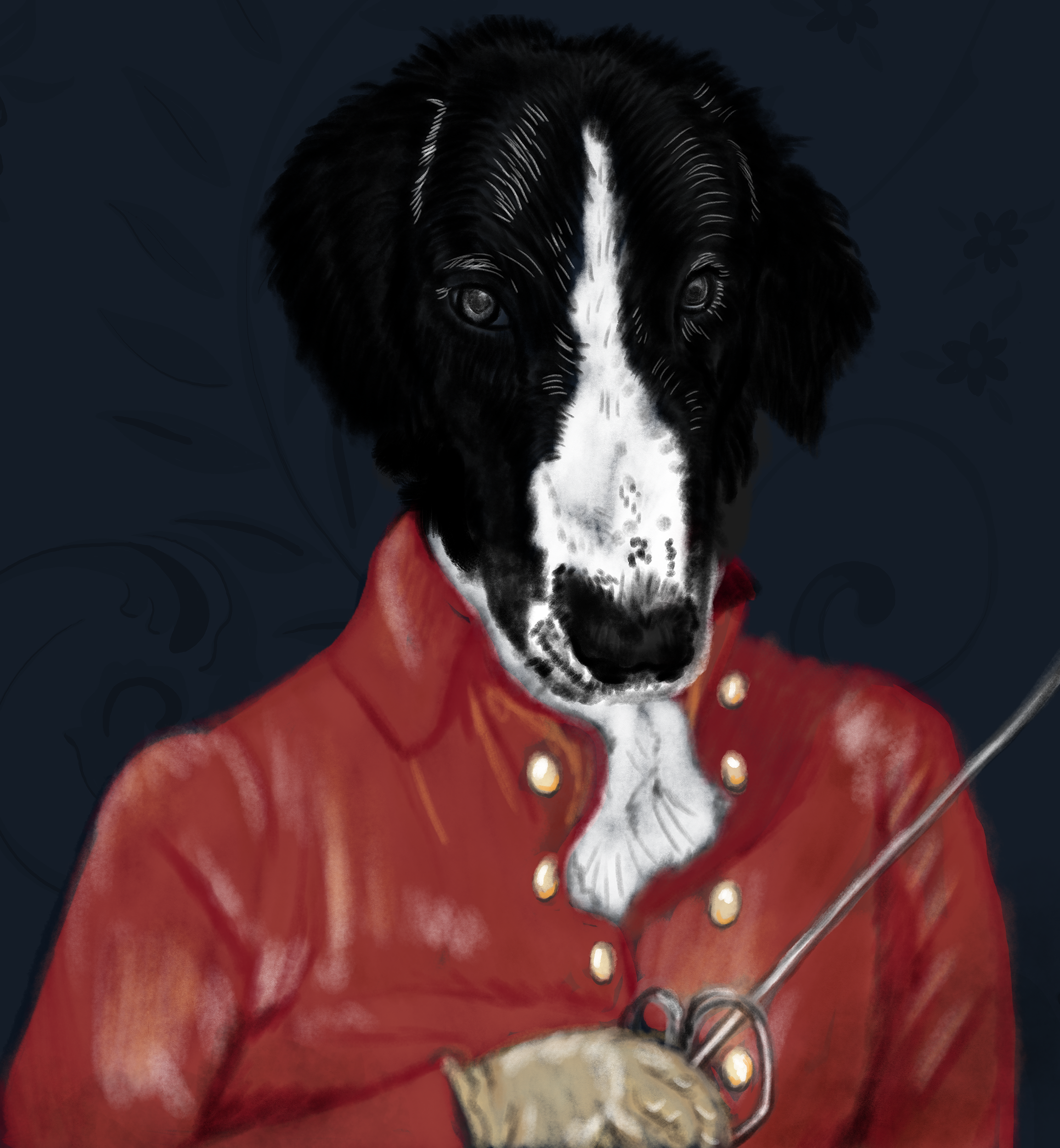 Sir Indy in Digital Art Inspiration by Kathleen Bruce