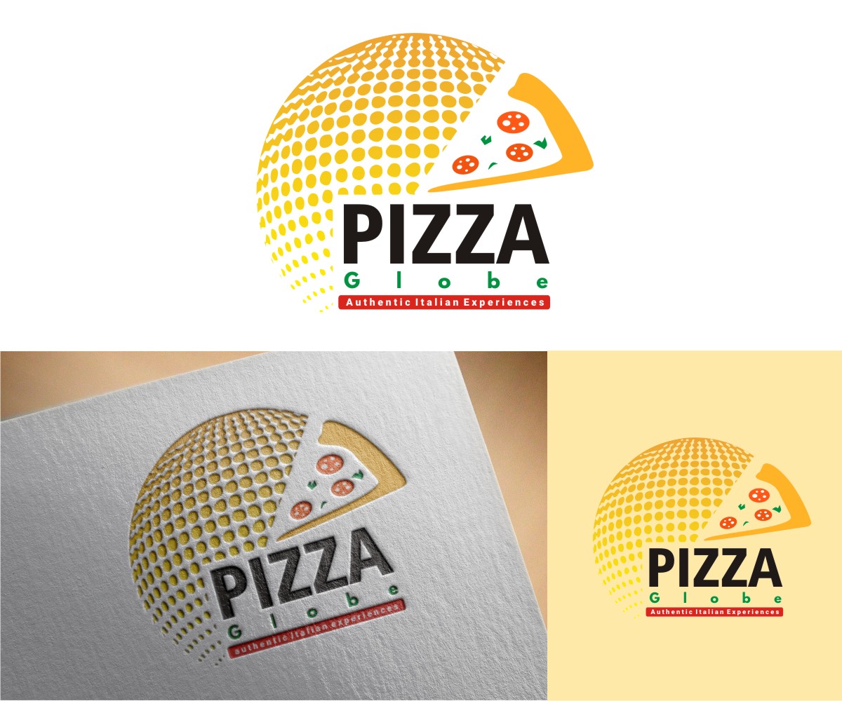 pizza globe by Oriahi Emmanuel pizza globe in Logo Design Inspiration by Oriahi Emmanuel