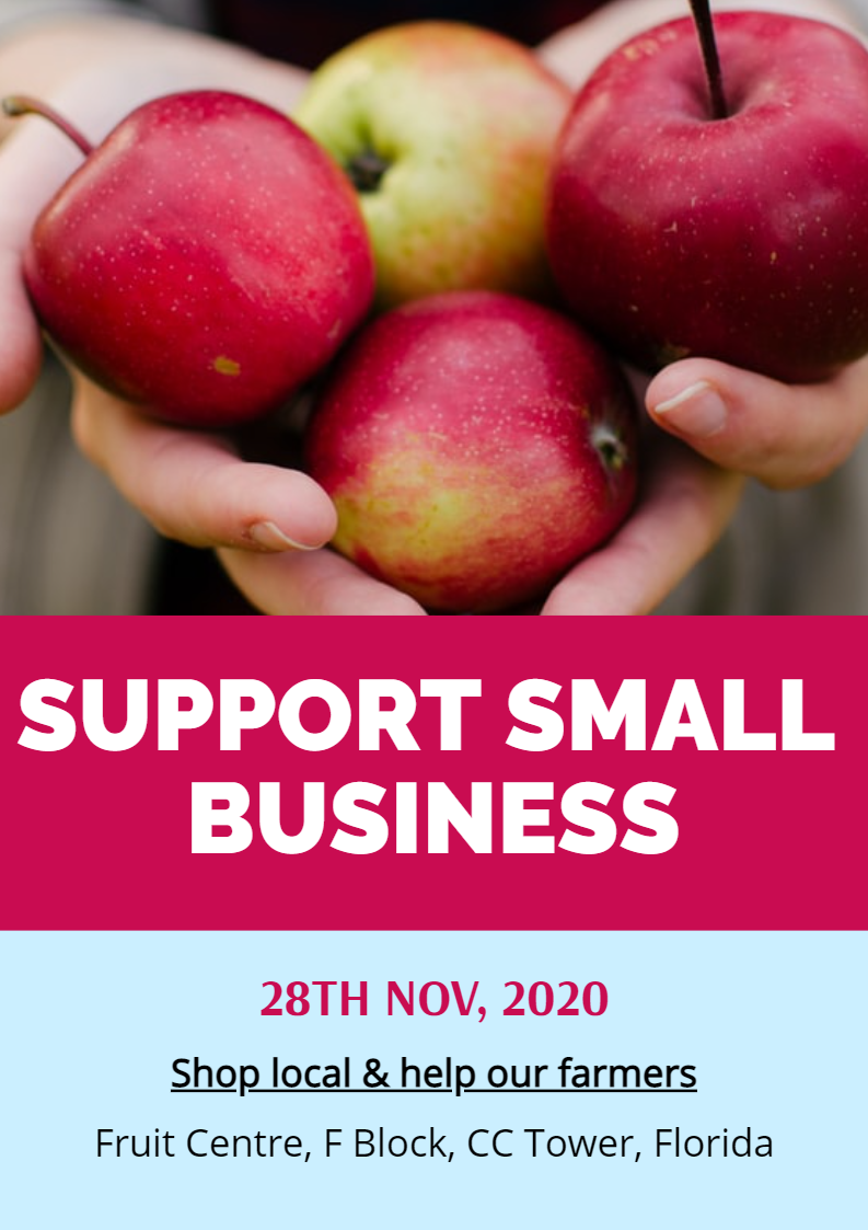Small Business Saturday in Print flyer design Inspiration by Jeetain Thapa