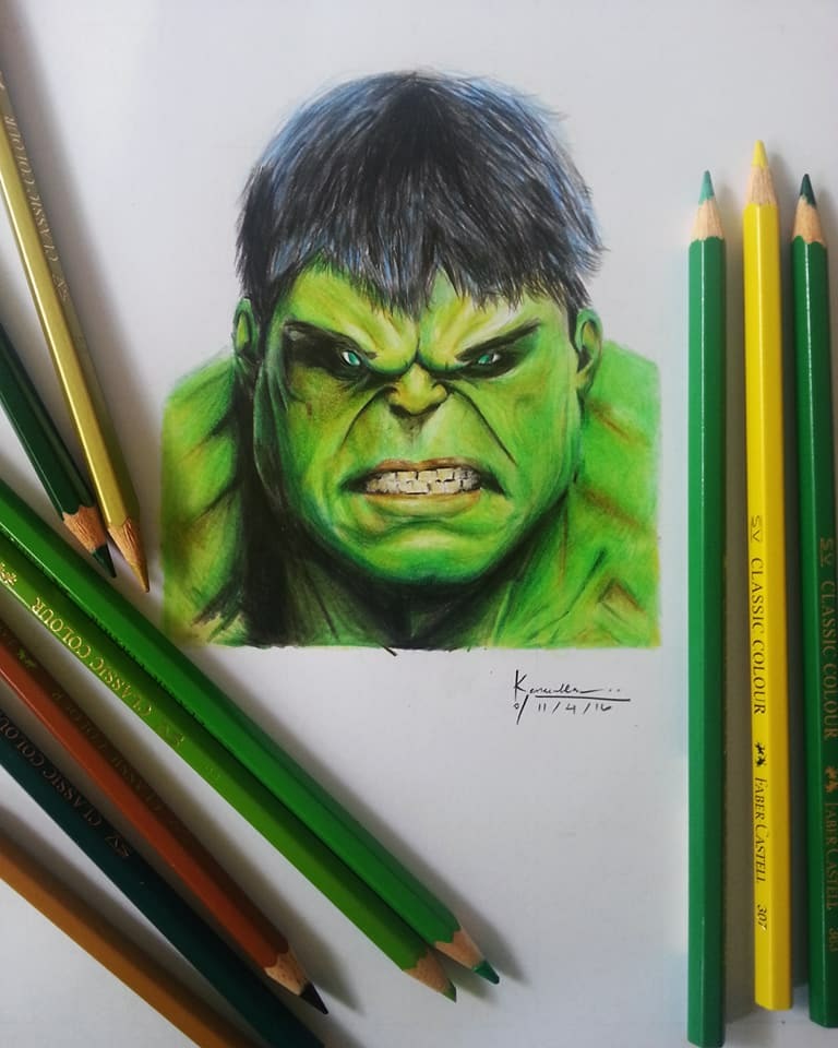 The Incredible Hulk by Kenneth Sencilla The Incredible Hulk in Drawing Inspiration by Kenneth Sencilla
