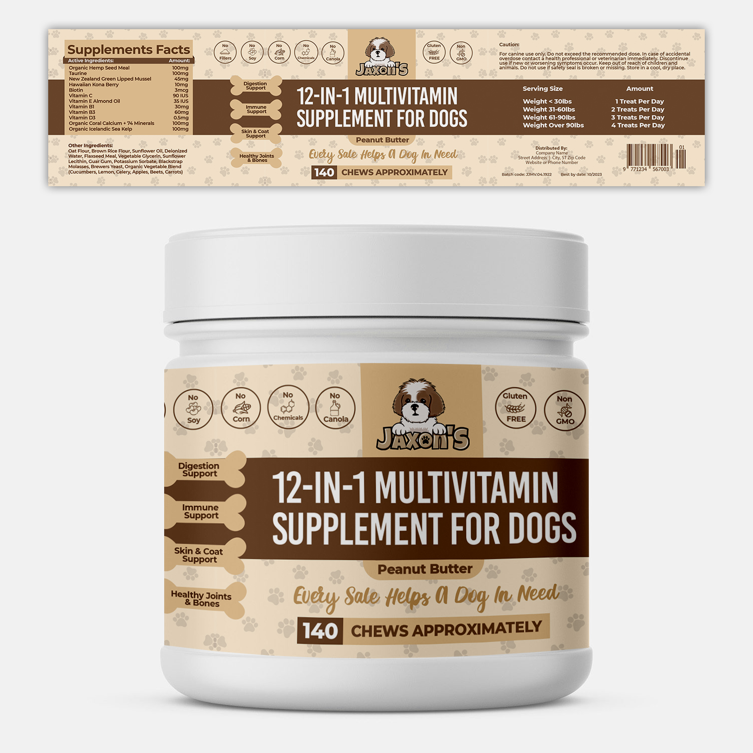 Pet Supplement Label Design by Kristin Pet Supplement Label Design in Label Design Inspiration by Kristin
