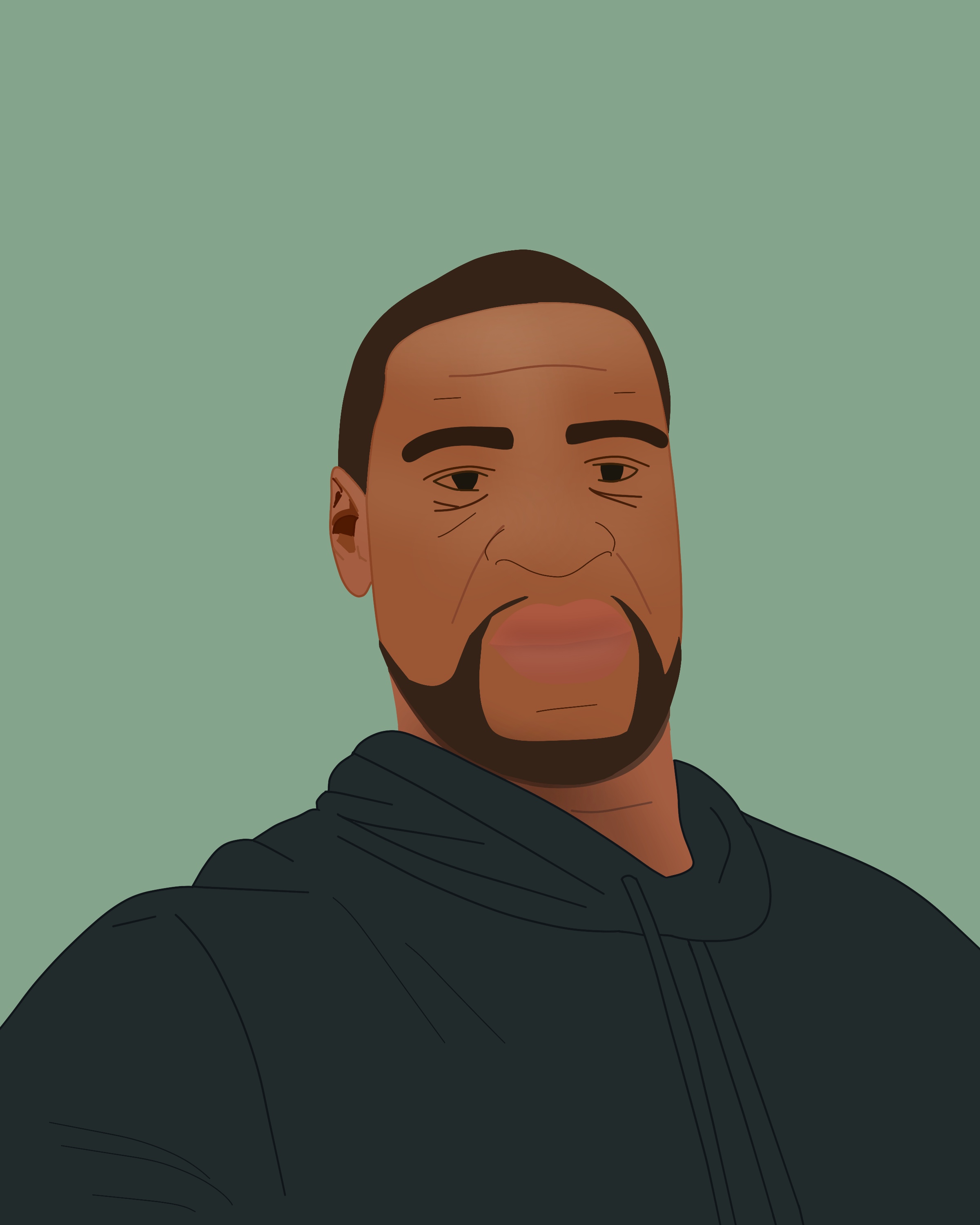 George Floyd in Illustration and Graphics Inspiration by Jen Eldredge