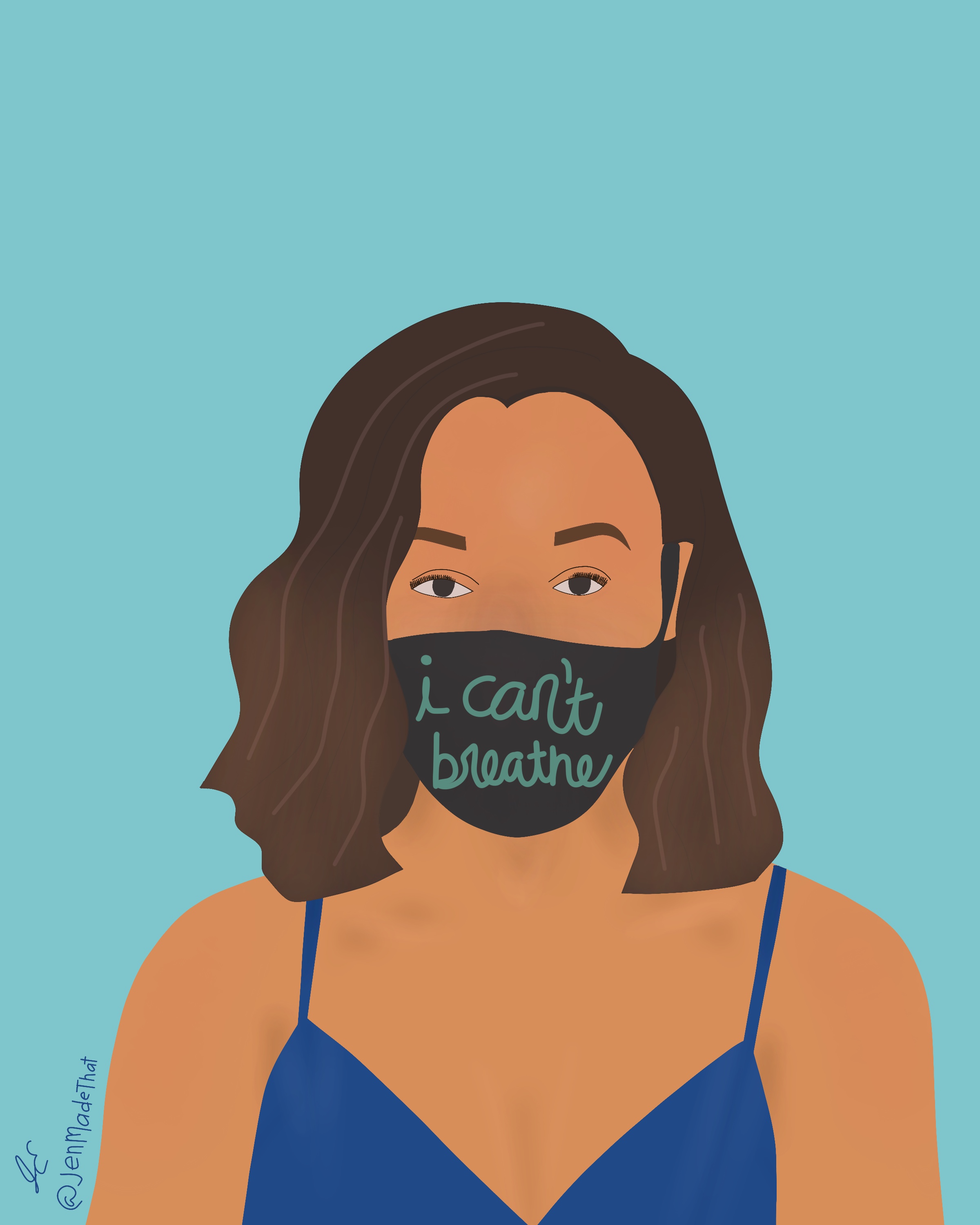 I can’t breath in Illustration and Graphics Inspiration by Jen Eldredge