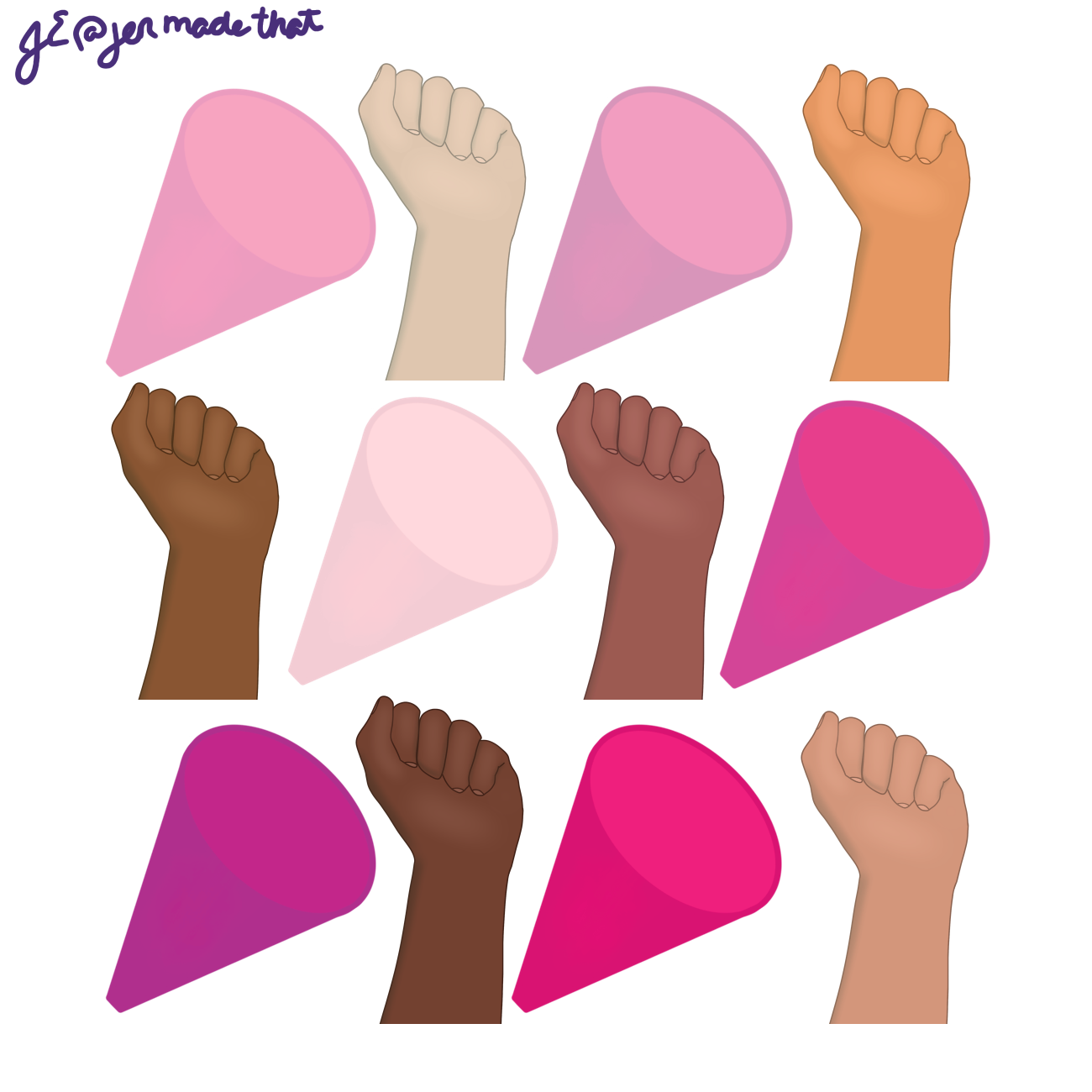 Girl power by Jen Eldredge Girl power in Pattern & Surface Design Inspiration by Jen Eldredge