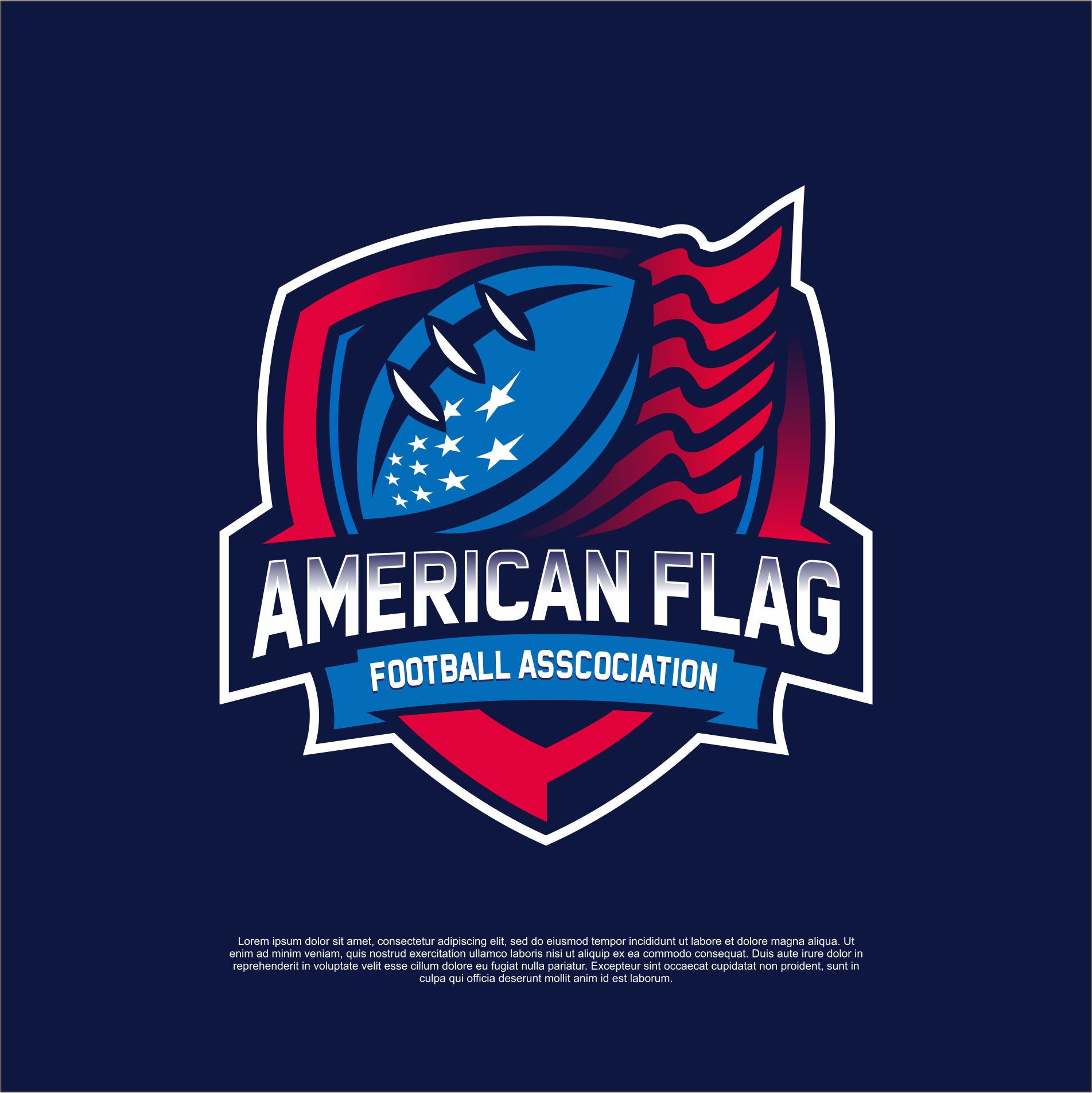 American Football logo by Lrasyid American Football logo in Logo & Brand Identity Inspiration by Lrasyid