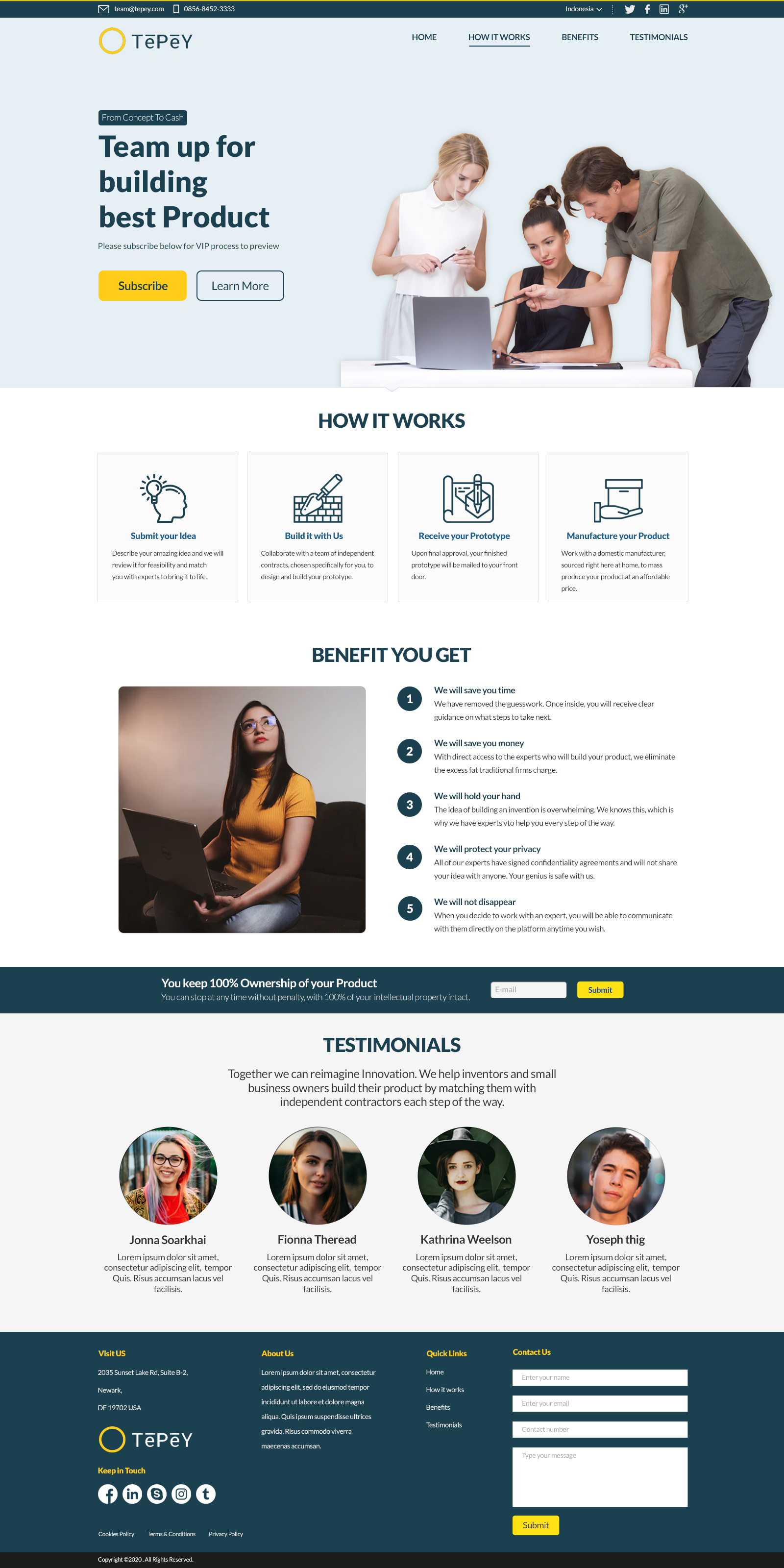 Tepey IT website redesign in Website Design Inspiration by Putueka22