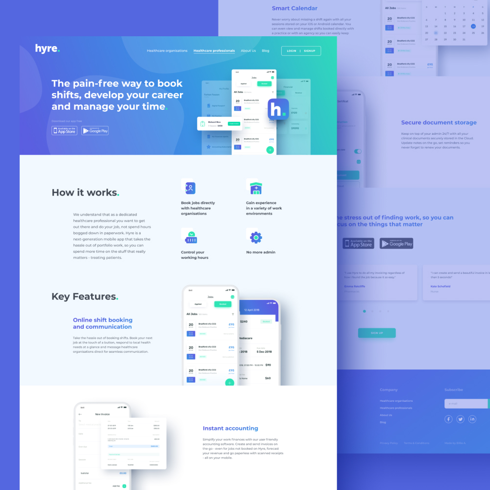 Website for Locum Booking Service by Digital Hero Group Website for Locum Booking Service in Website Design Inspiration by Digital Hero Group