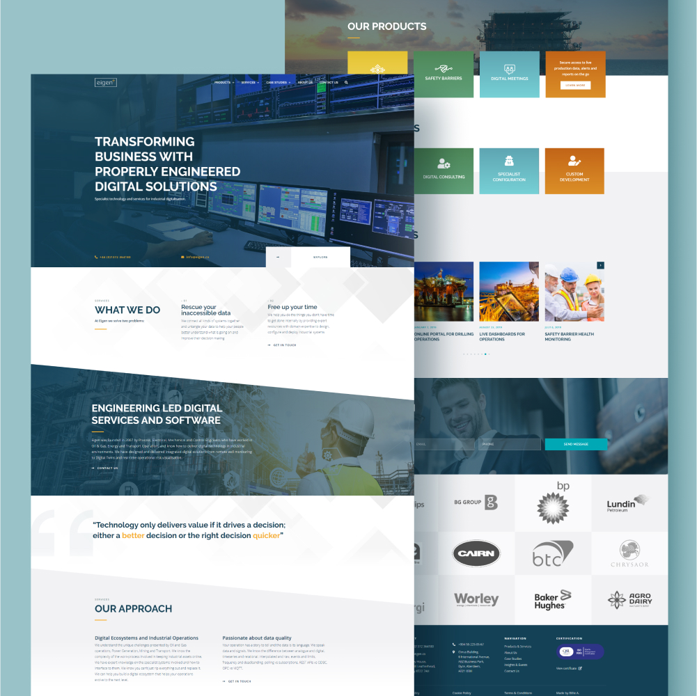 Eigen website in Website Design Inspiration by Digital Hero Group