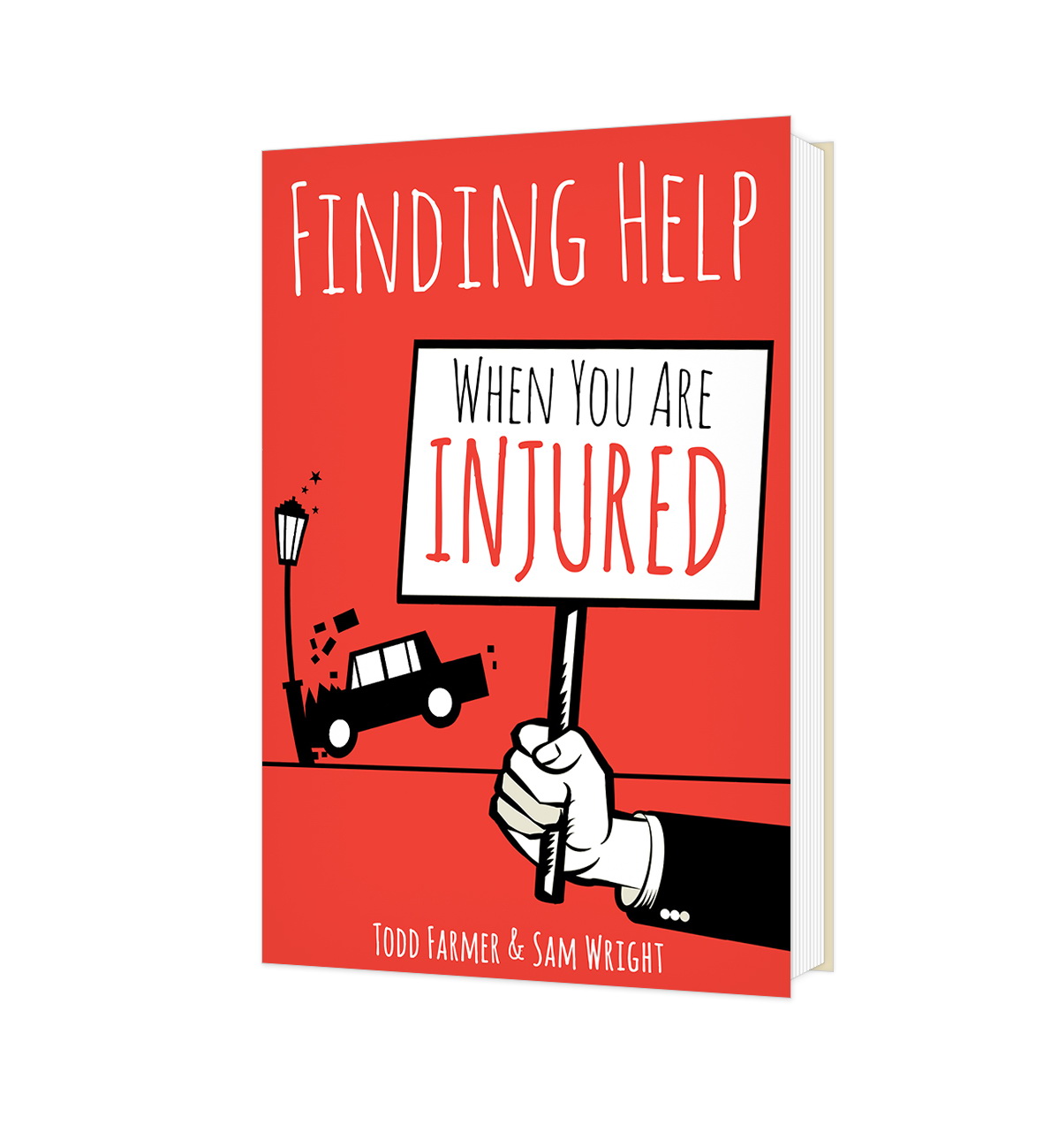 Finding help when you are injured by Csapodesign Finding help when you are injured in Book cover Design Inspiration by Csapodesign