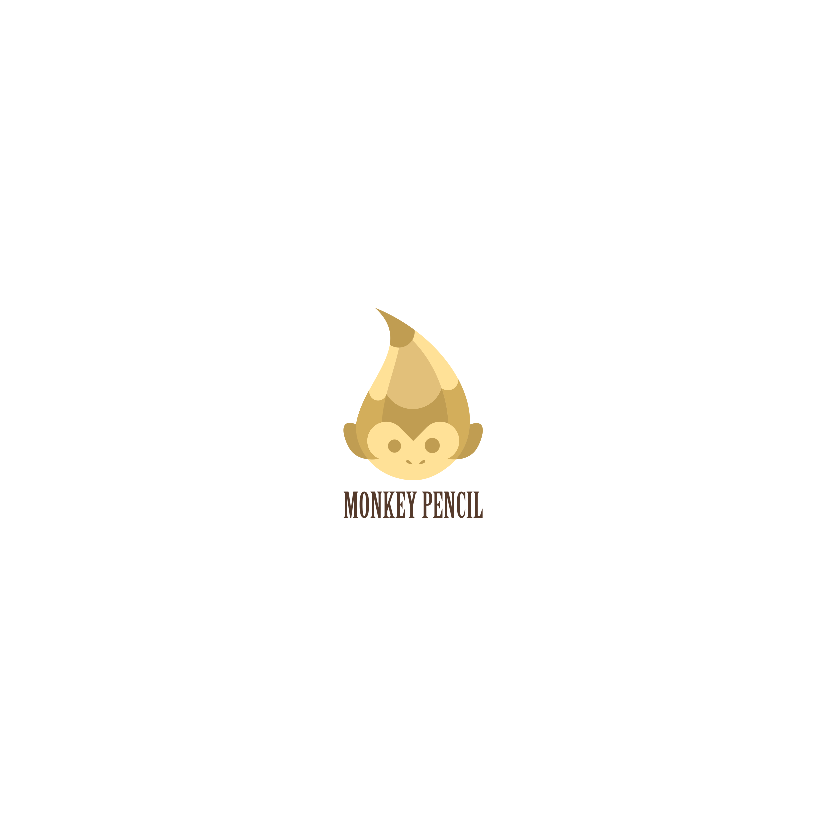 Monkey pencil by Modyar Monkey pencil in Logo Design Inspiration by Modyar