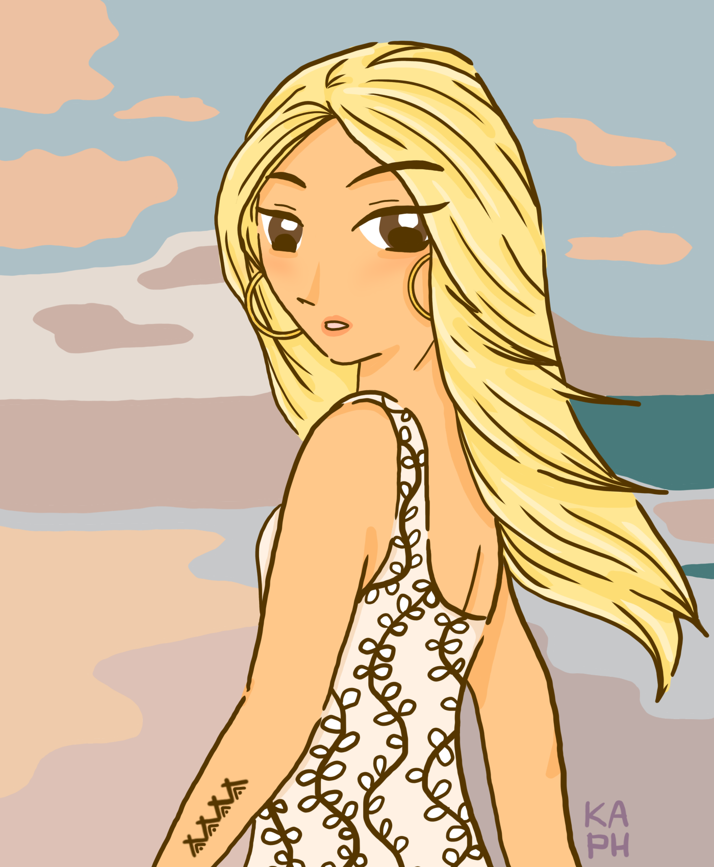 Sunset Beauty in Digital Art Inspiration by Marie Krisma C Ragudo