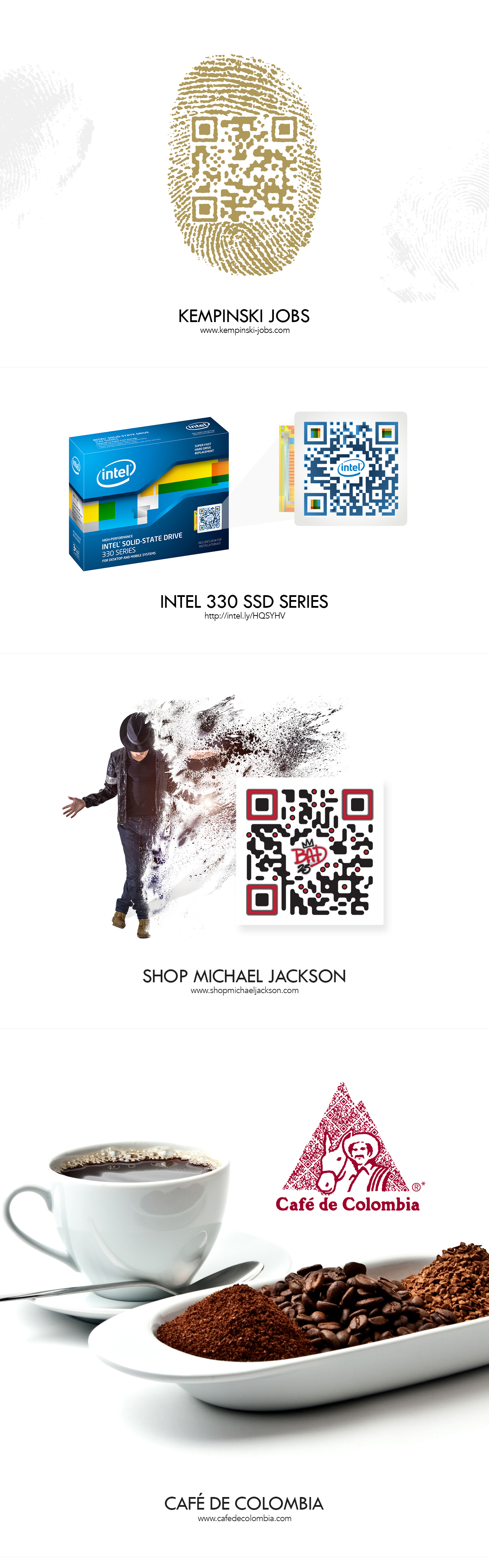Custom QR Codes by Tomasz Wieczorek Custom QR Codes in Billboard Design Inspiration by Tomasz Wieczorek