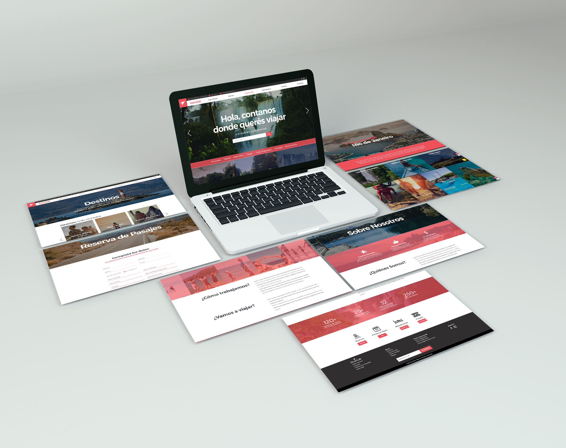 Tourclub - Website Design in Website Design Inspiration by Leandro Sicca