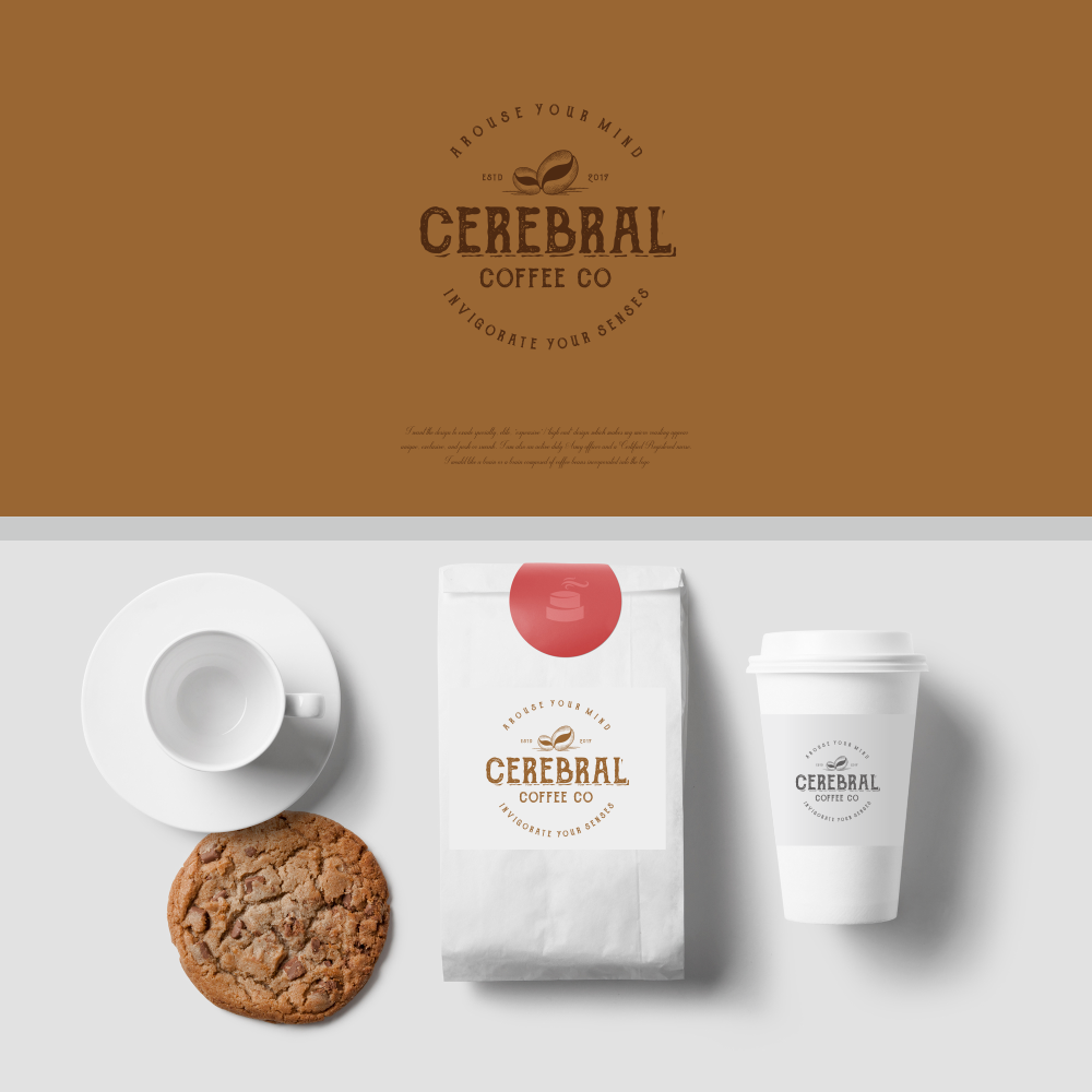 Celebral coffee.co by Floedhos Celebral coffee.co in Logo Design Inspiration by Floedhos