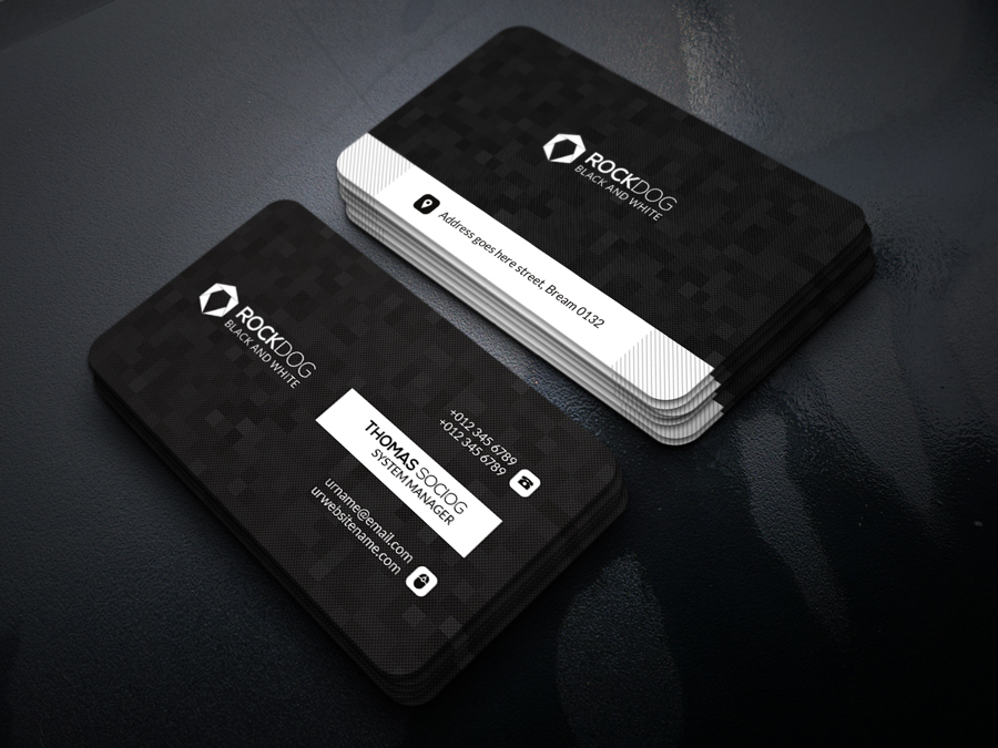 Black Business card in Business Card Design Inspiration by Noufal A P