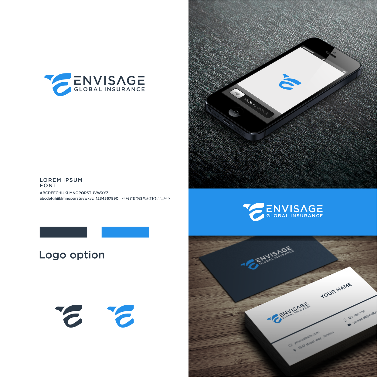 envisage in Logo And Business Card Design Inspiration by Crealif