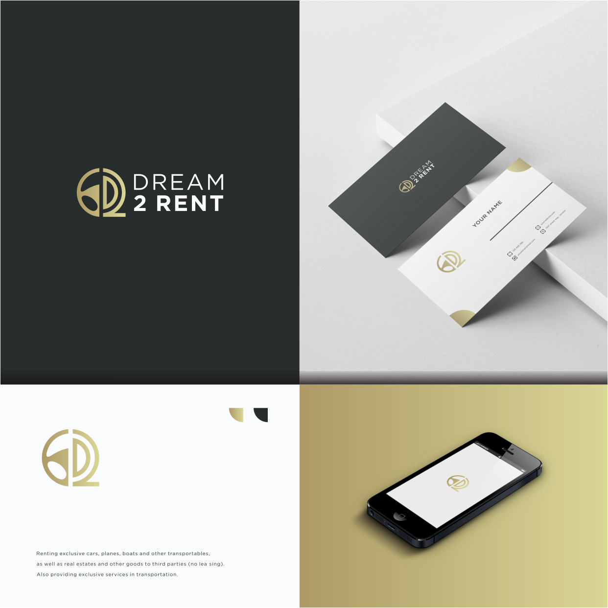 dream 2 rent by Crealif dream 2 rent in Logo And Business Card Design Inspiration by Crealif