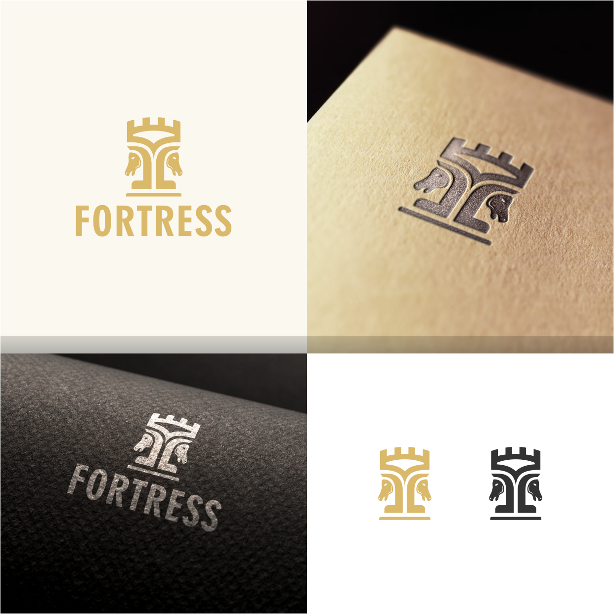 fortress in Logo Design Inspiration by Crealif