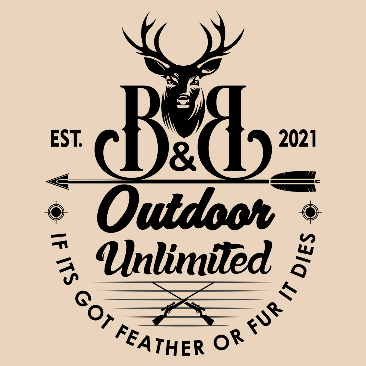 Deer Hunter in T-Shirt Design Inspiration by Y Design
