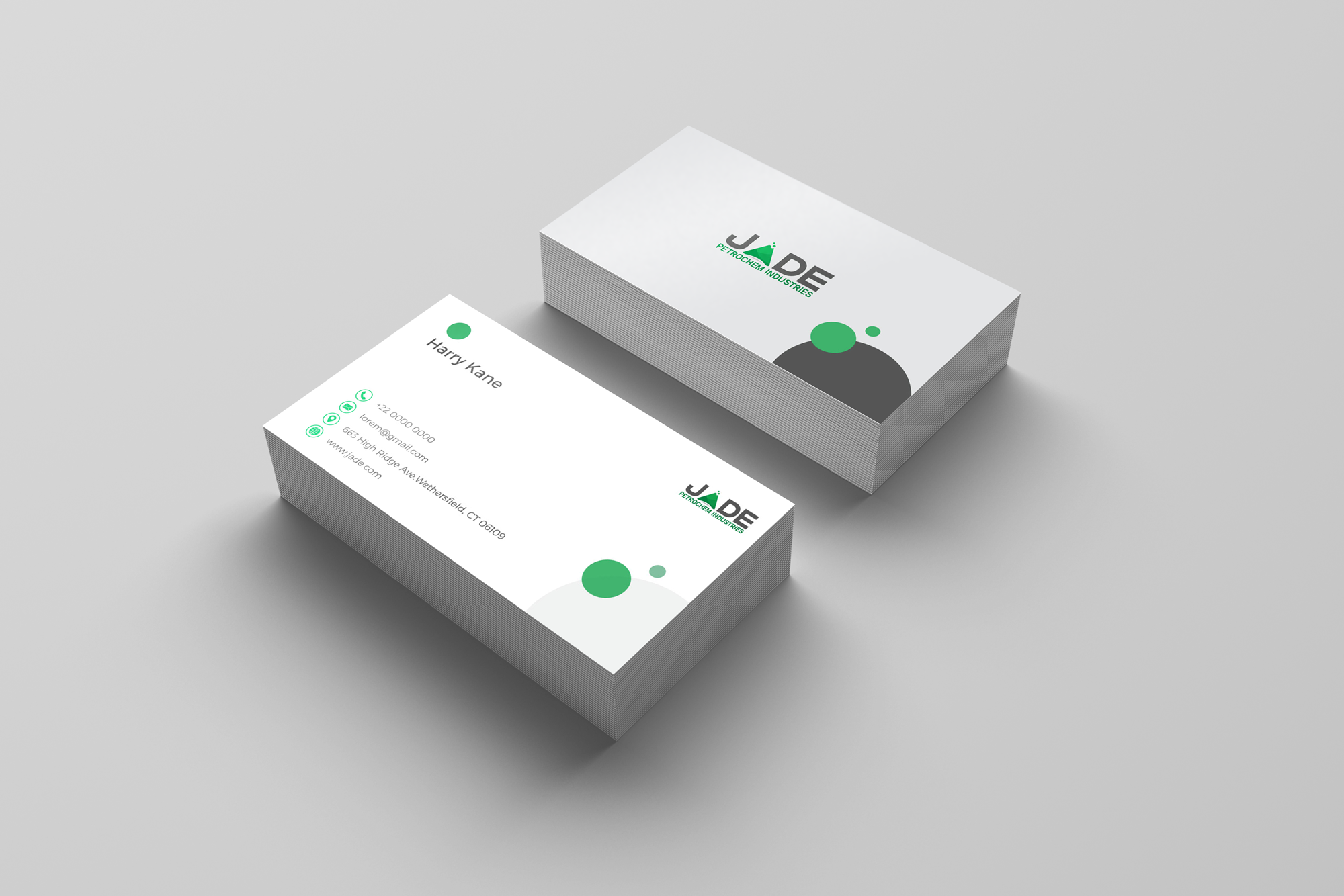 Jade(Business card) in Business Card Design Inspiration by Mohammadhayat Lohar