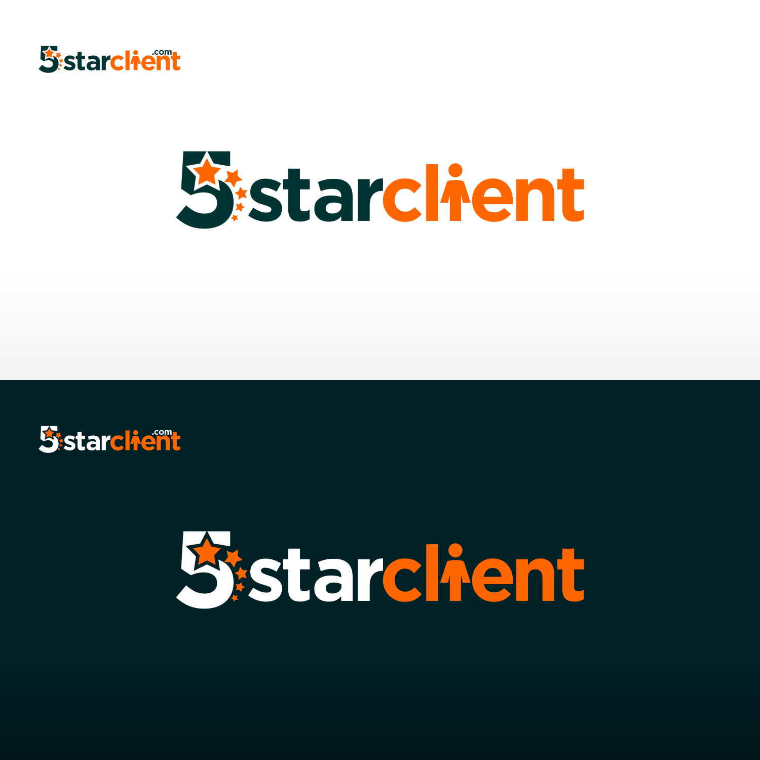5starclient.com Logo by Novita007 5starclient.com Logo in Logo & Brand Identity Inspiration by Novita007