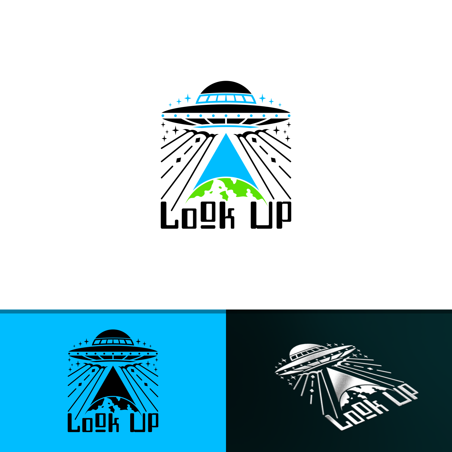Look UP (UFO) logo by Alfa Wira Look UP (UFO) logo in Logo Design Inspiration by Alfa Wira