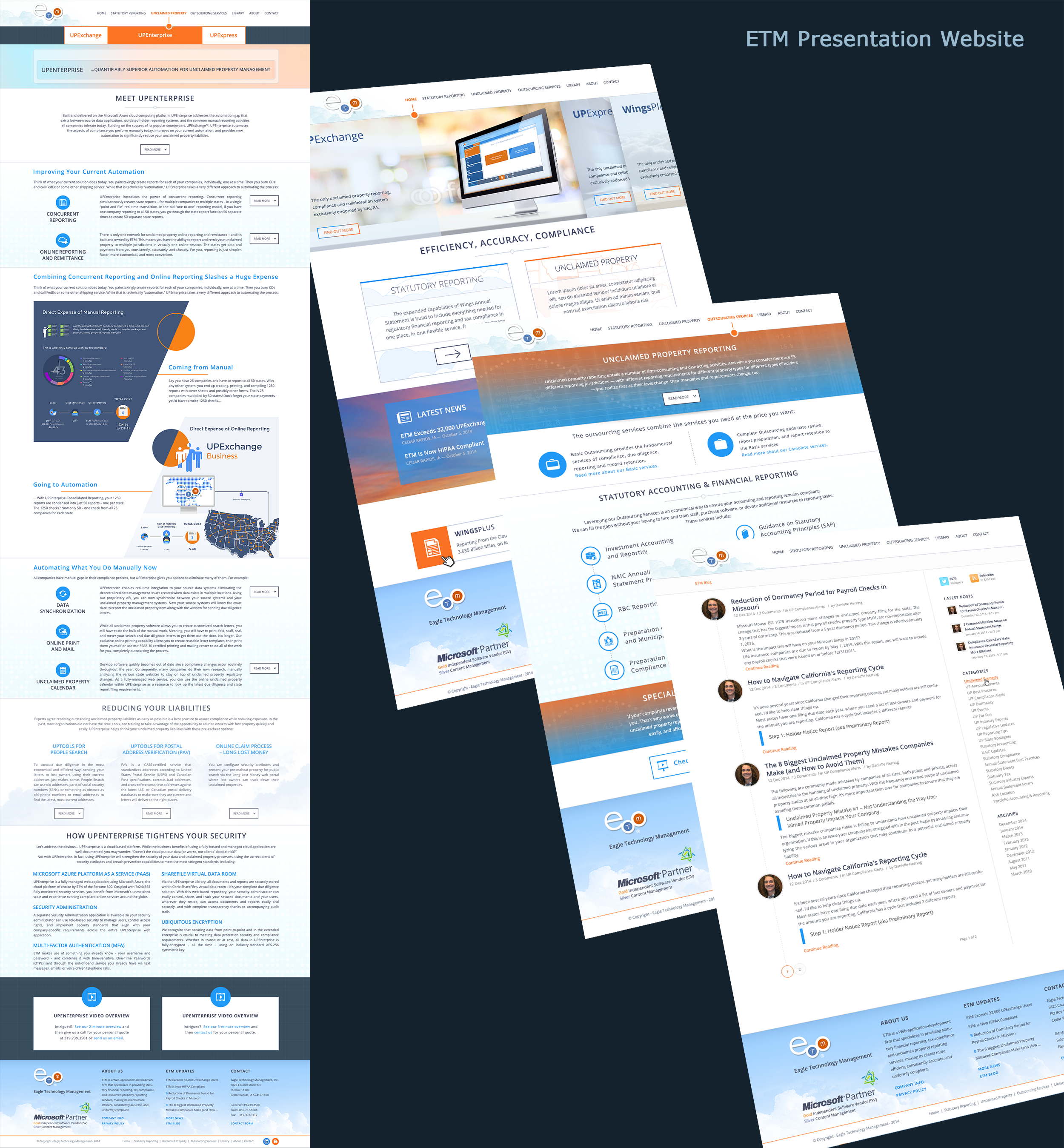 Website UX/UI for UP in Website Design Inspiration by Simonap