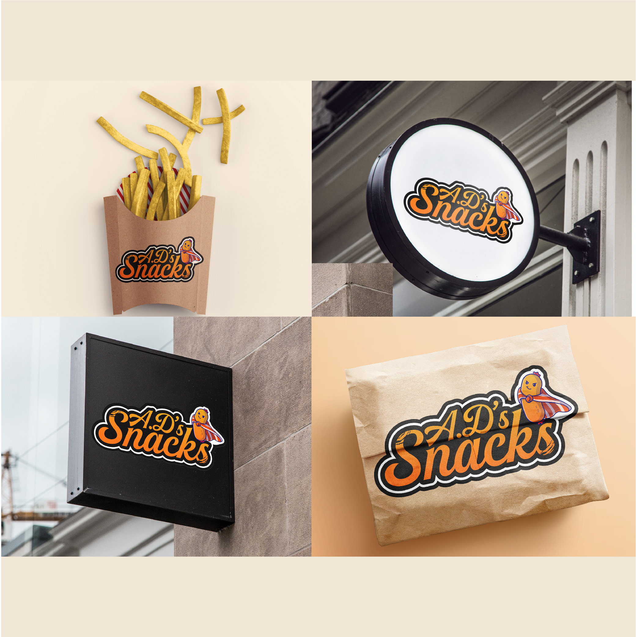 Snacks Logo by Tamanna Snacks Logo in Logo Design Inspiration by Tamanna