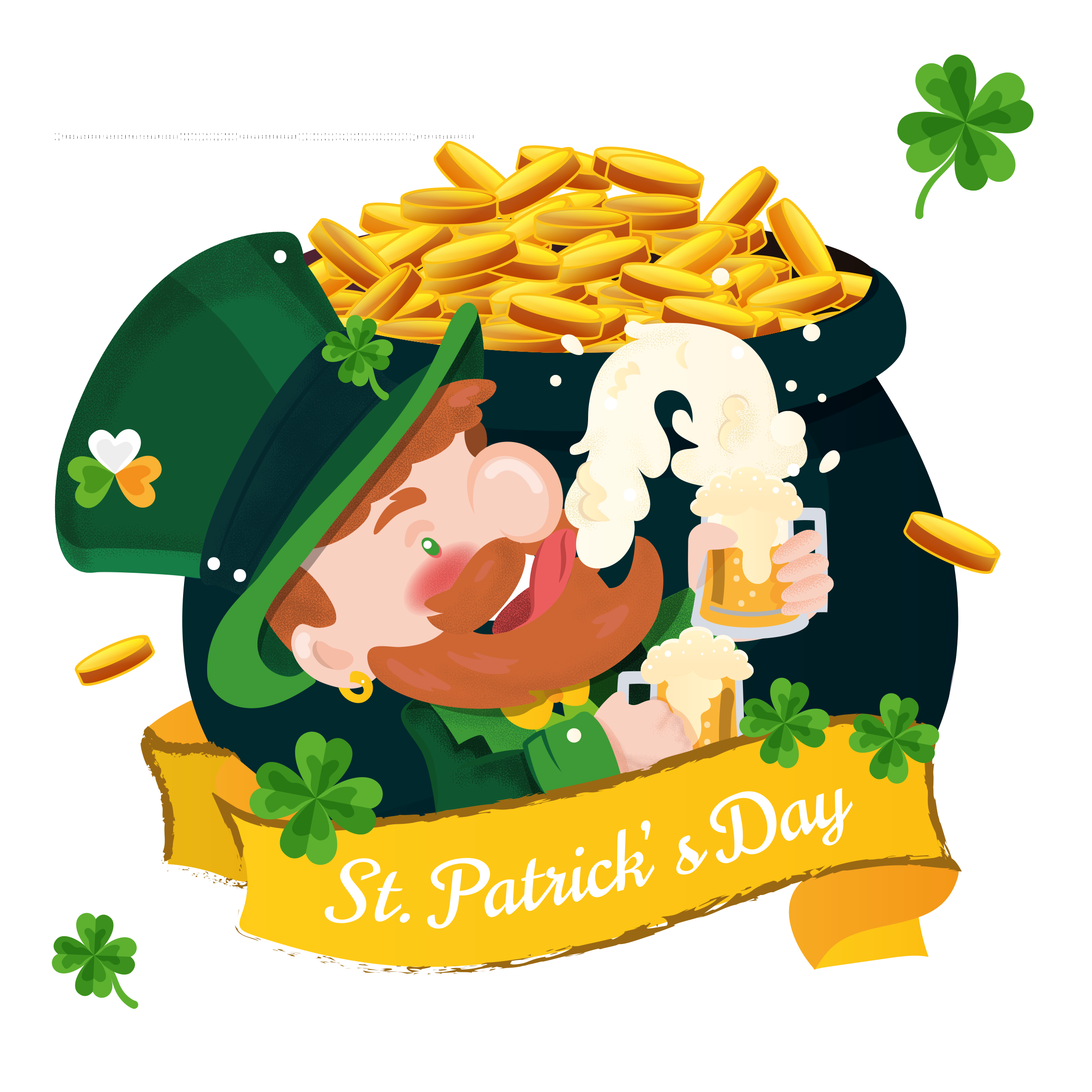 St. Patrick's day by Erika Lupino St. Patrick's day in Illustration and Graphics Inspiration by Erika Lupino