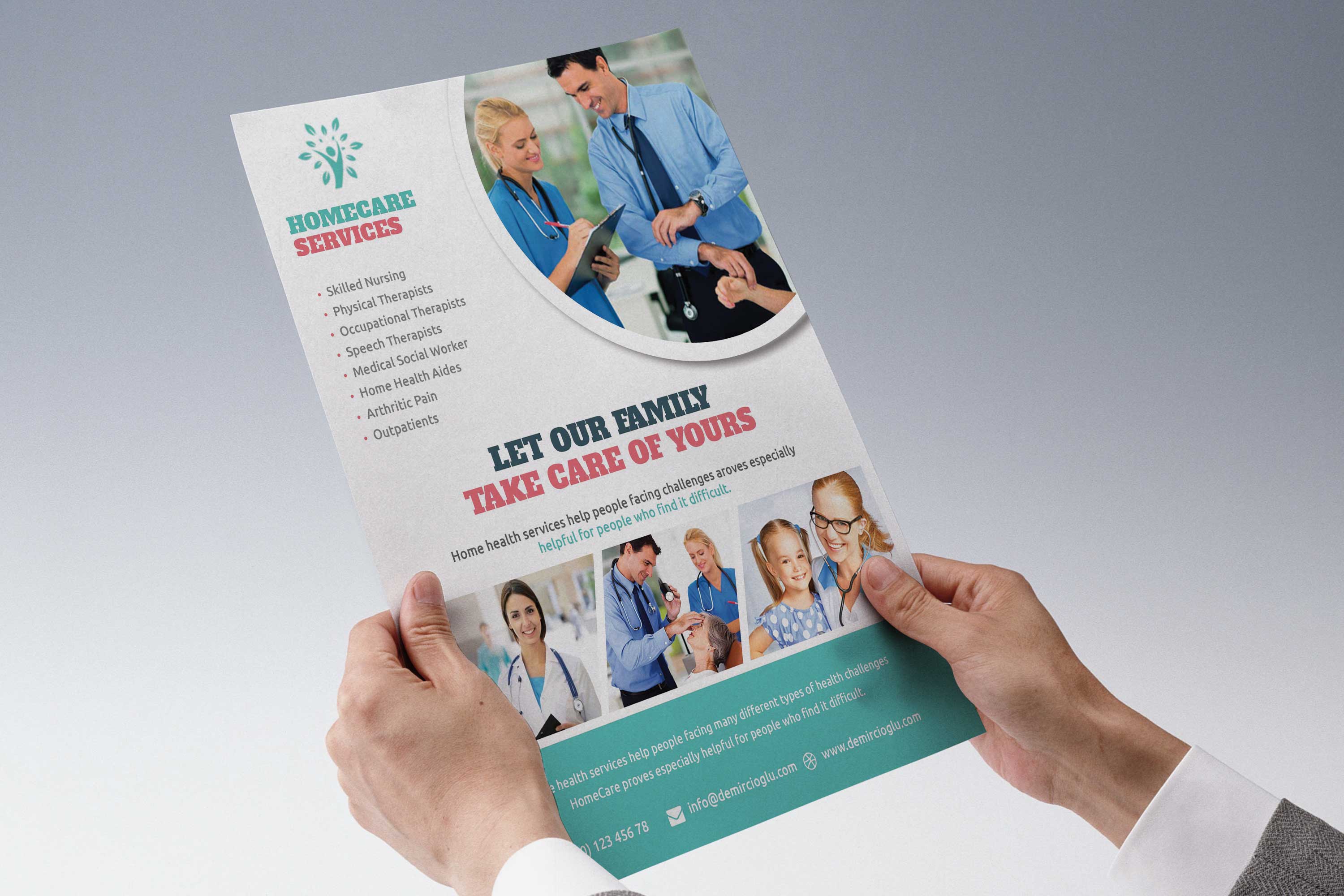 Home Care Flyer in Print flyer design Inspiration by Prohallad4373
