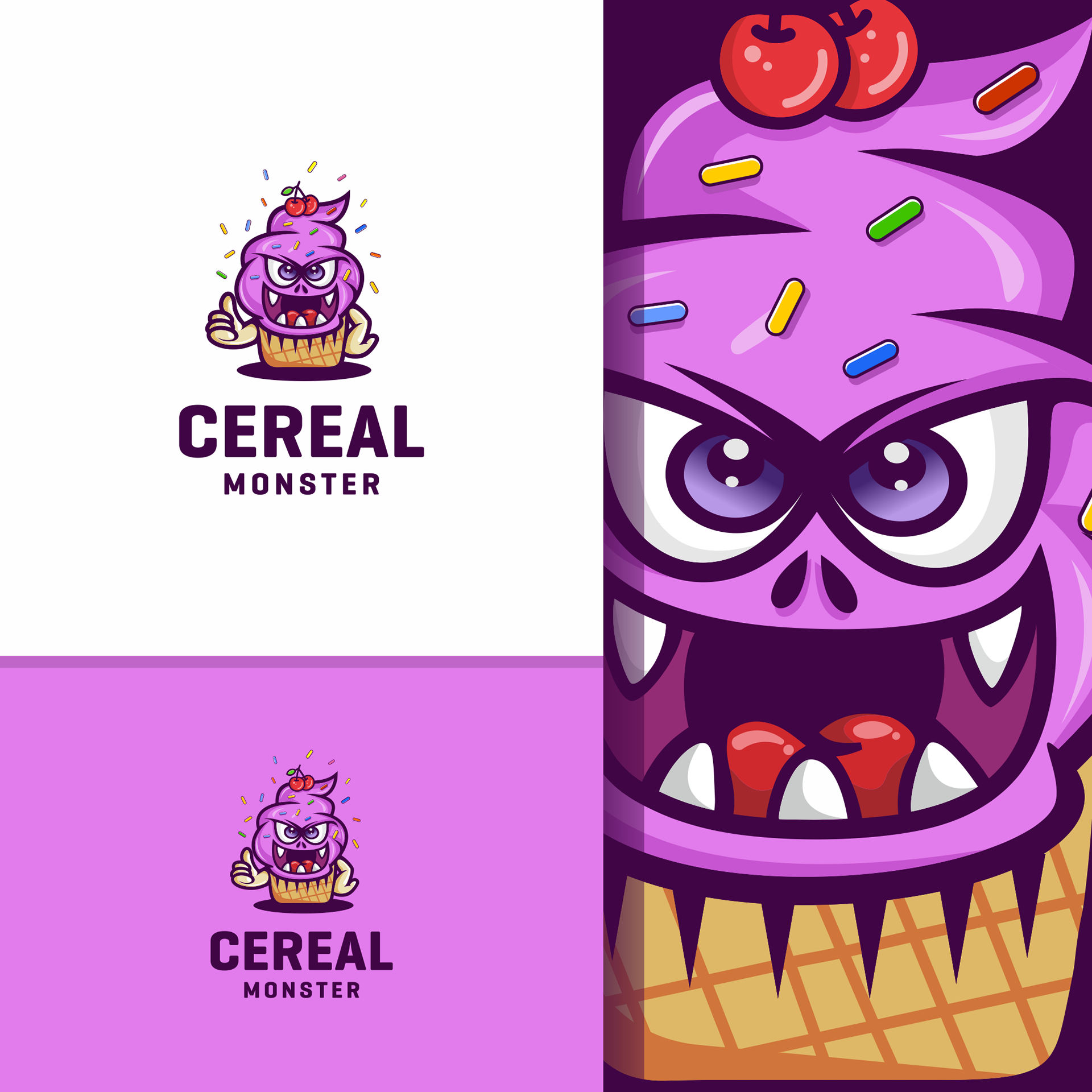 Cereal Monster by Aceo Cereal Monster in Illustration and Graphics Inspiration by Aceo