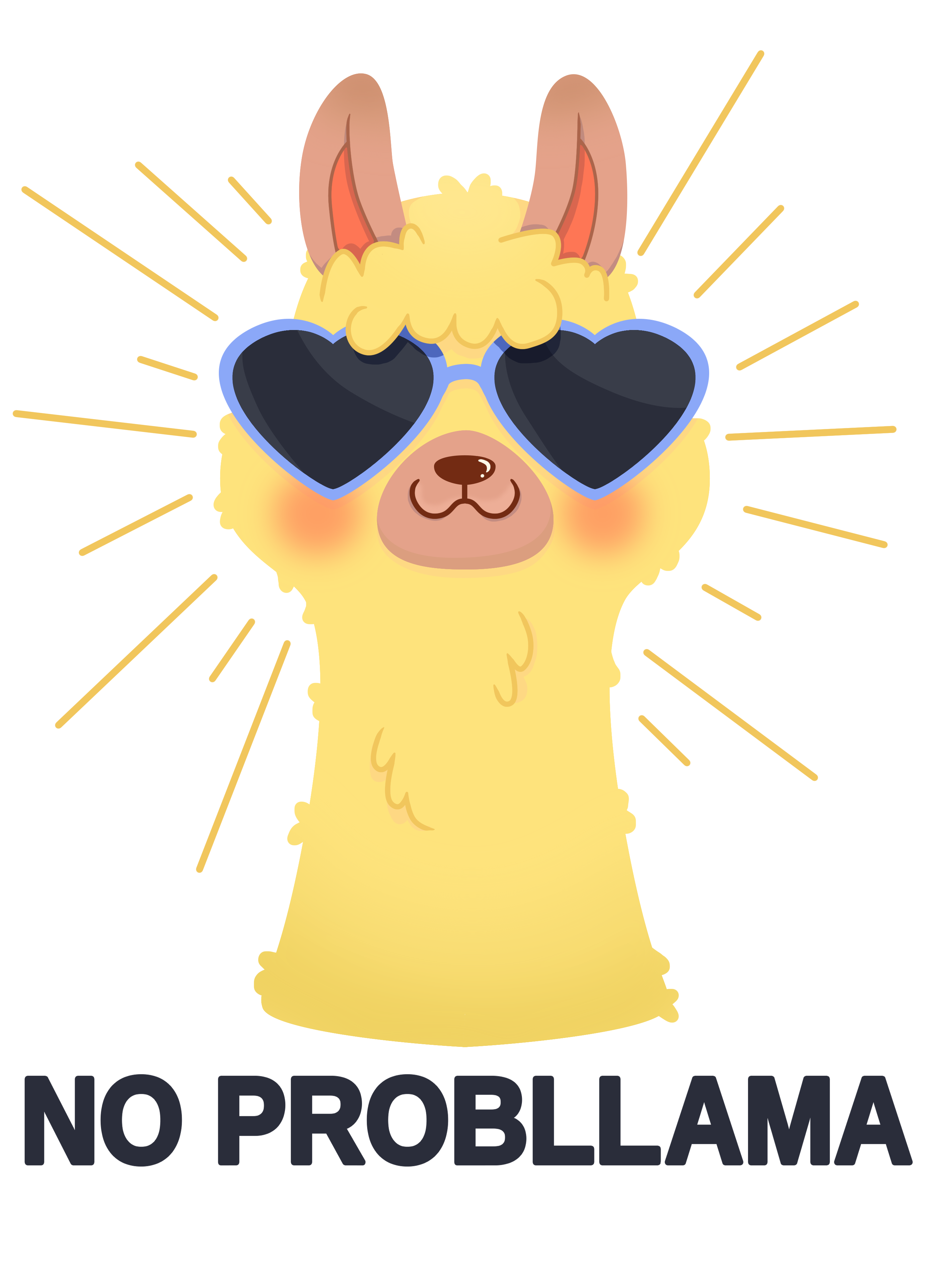 No Probllama by Joanne Advin No Probllama in Digital Art Inspiration by Joanne Advin