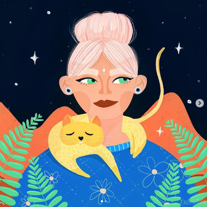 Catlady in Illustration and Graphics Inspiration by Daniela Castro