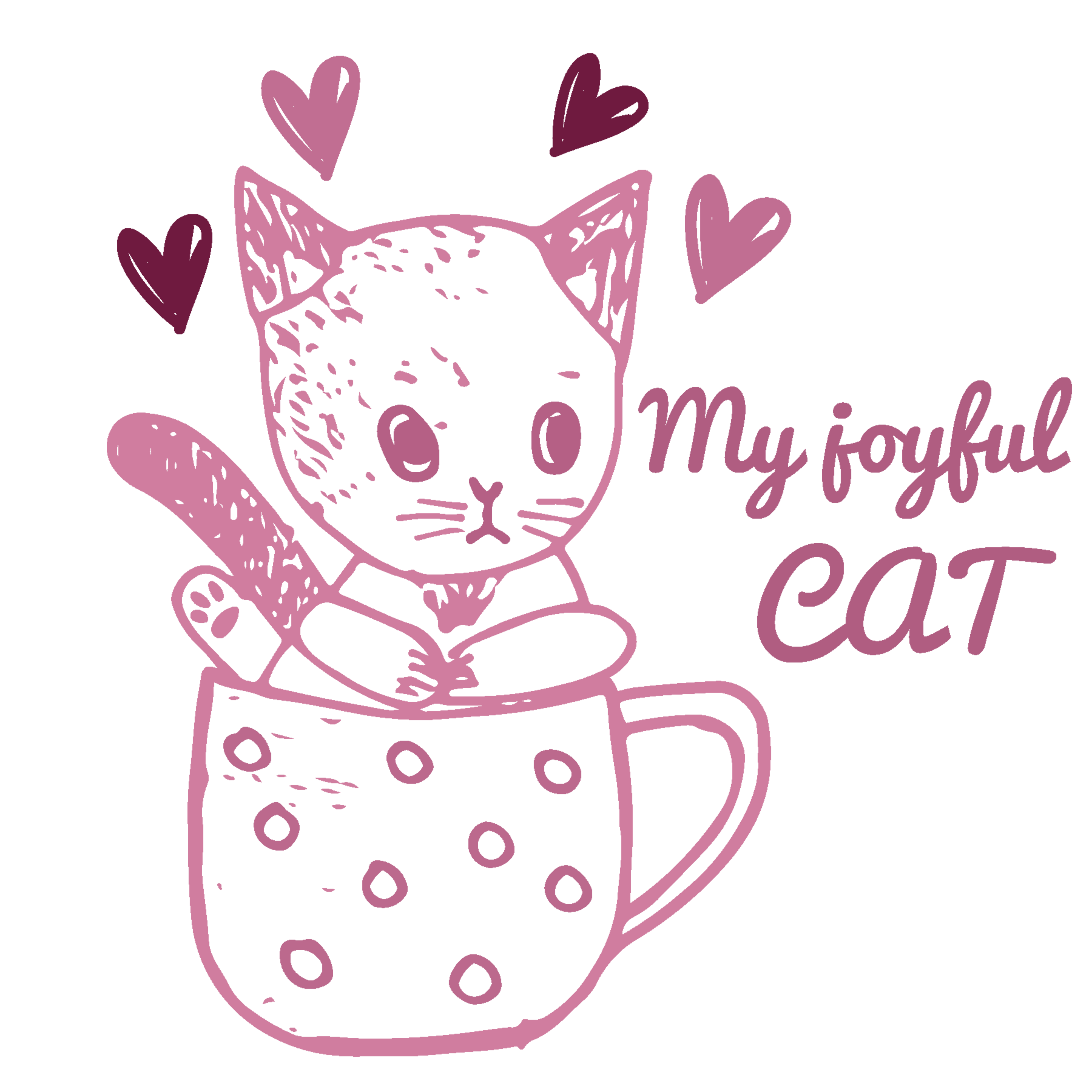 my joyful cat. in Comic Art Inspiration by Jaouad Dridi
